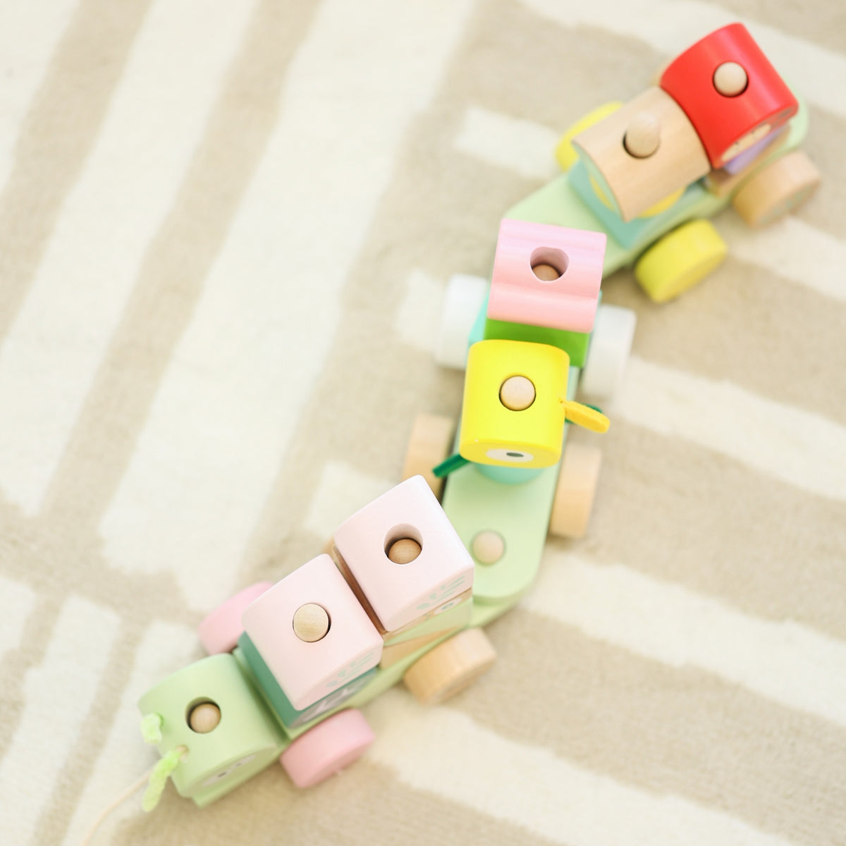 Classic World Montessori Raupenzug-Puzzle aus Holz