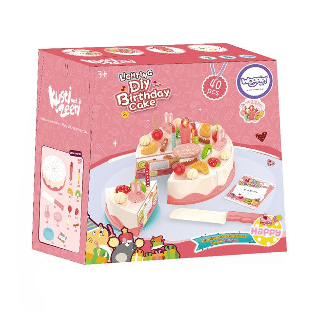 Woopie Verjaardagstaart Voor Het Snijden Van Kaarsen Fruit 40 St.