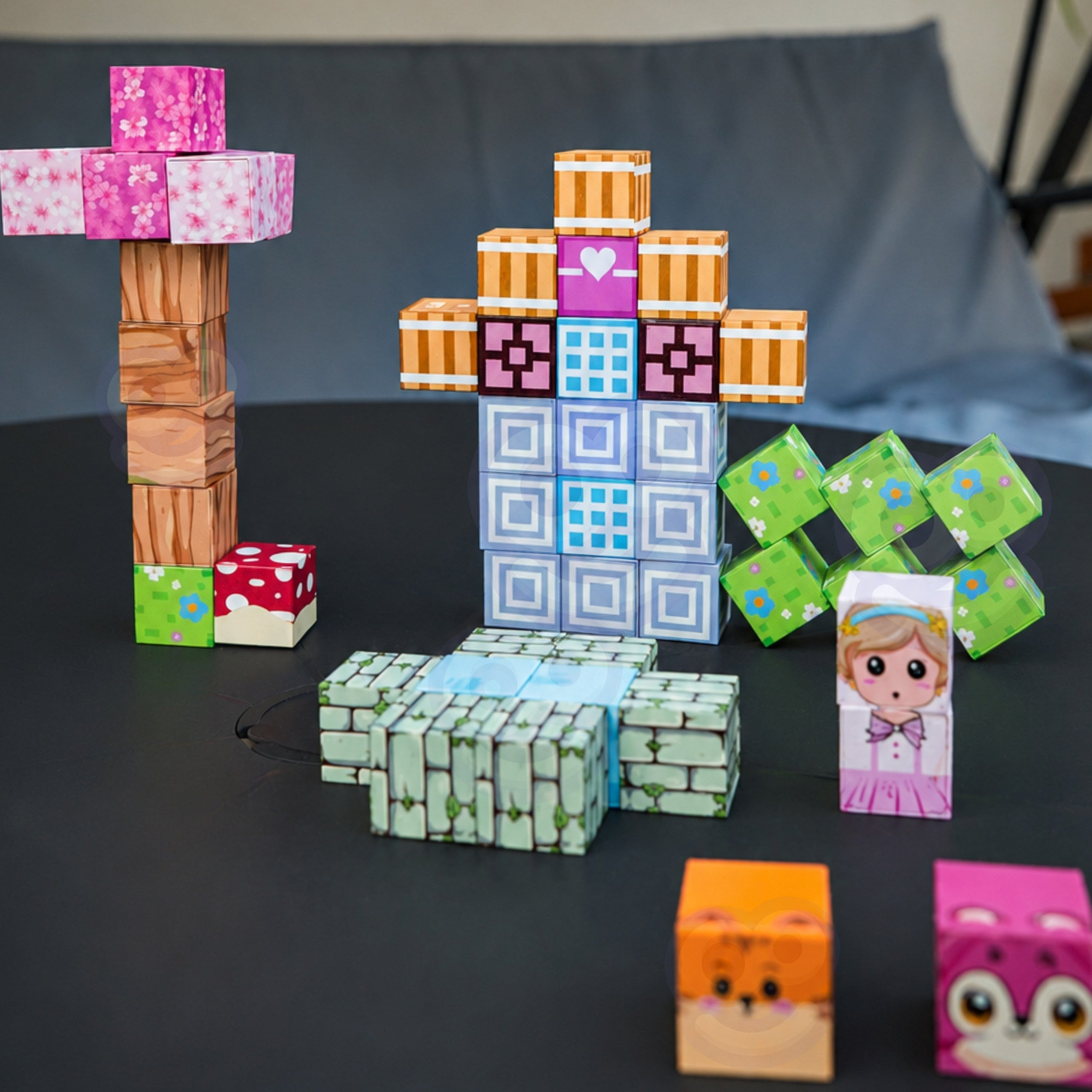 Woopie Magnetic Cubes 48 Stk Montessori Educational 3d Puslespil