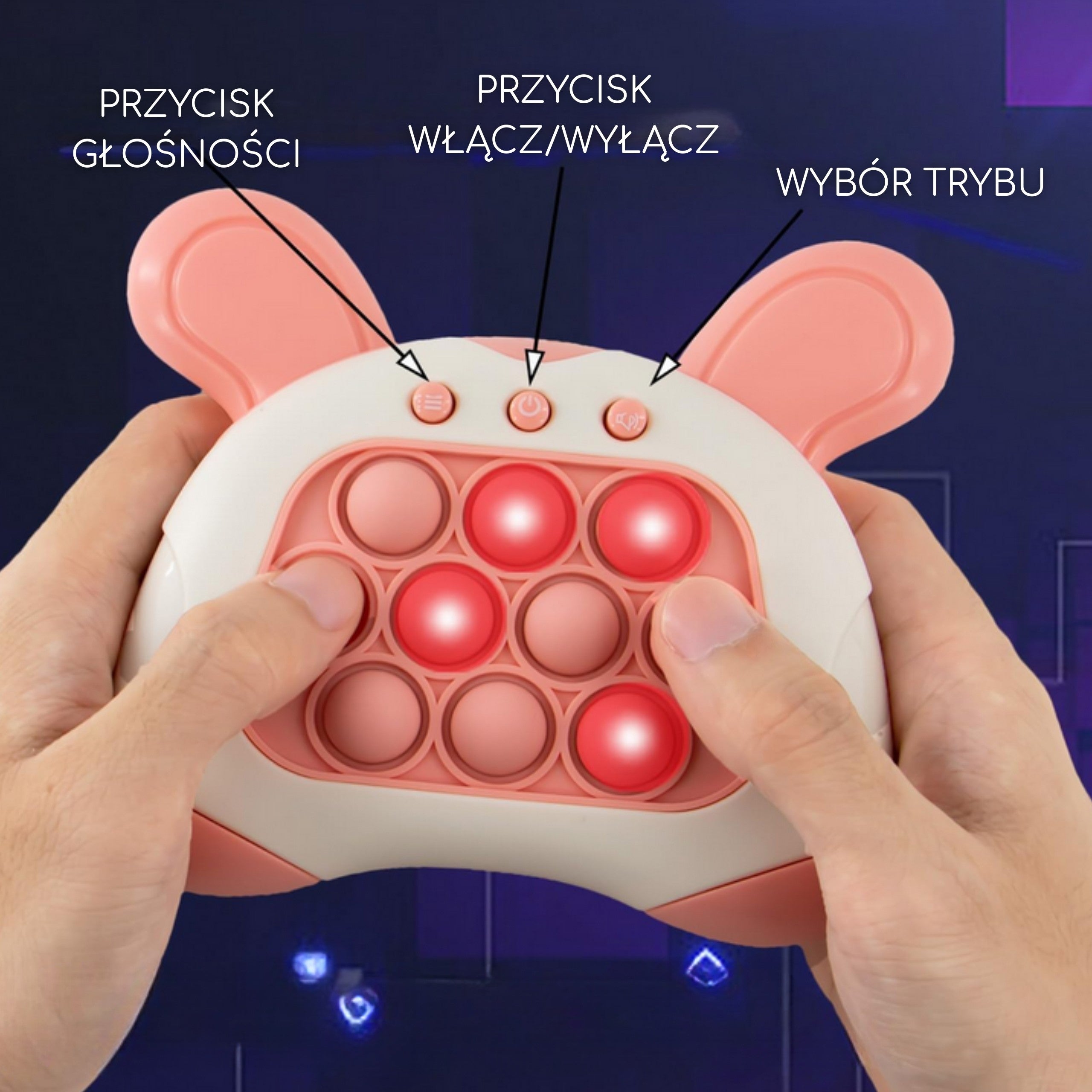 Woopie Pop It Electric антистрес аркадна игра Bunny Ears