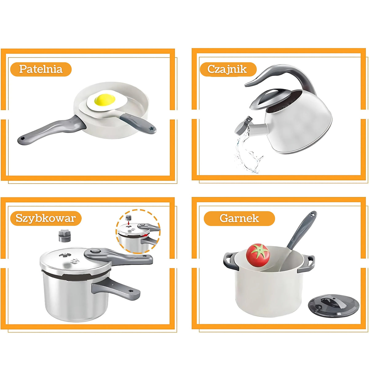 Woopie Little Chef Set Hrnce Rychlovarná konvice Bílá 32 ks.
