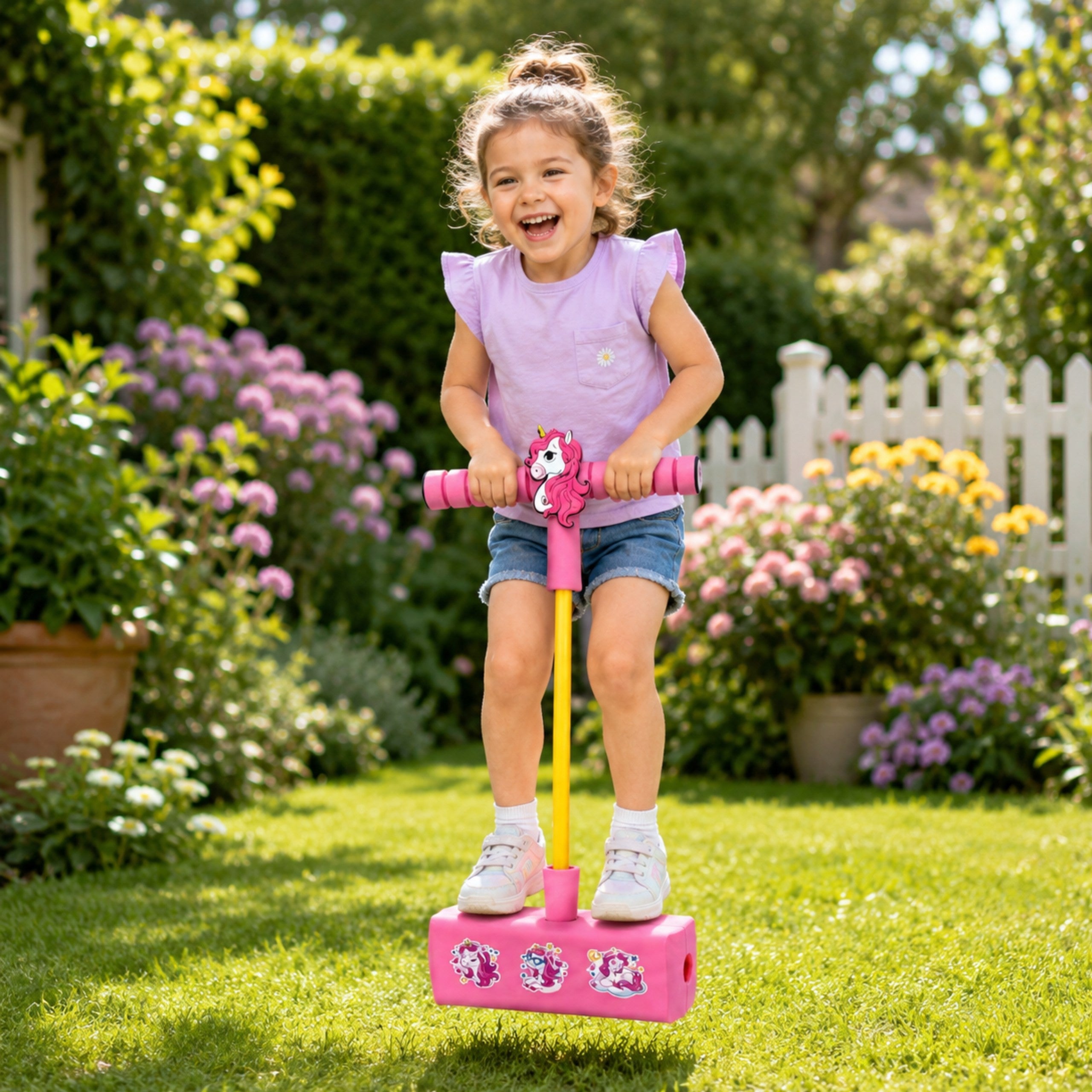 Woopie Foam Pogo Jumper til børn til spring Knirkende balancetræning