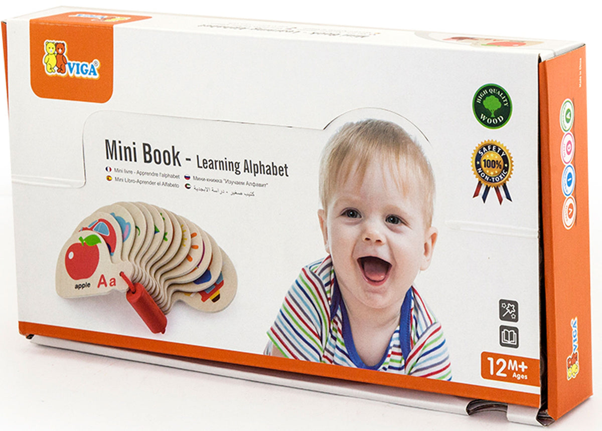 Alfabeto Montessori de madeira Viga e livro de aprendizagem de inglês