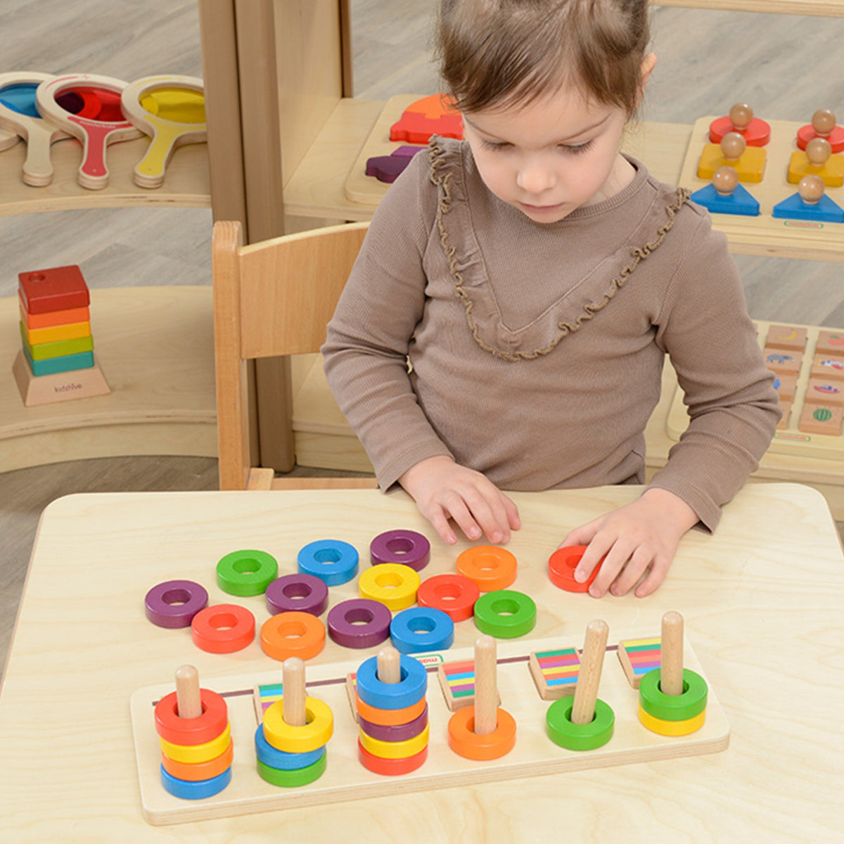 Masterkidz Montessori tanulni számolni és színes puzzle válogató
