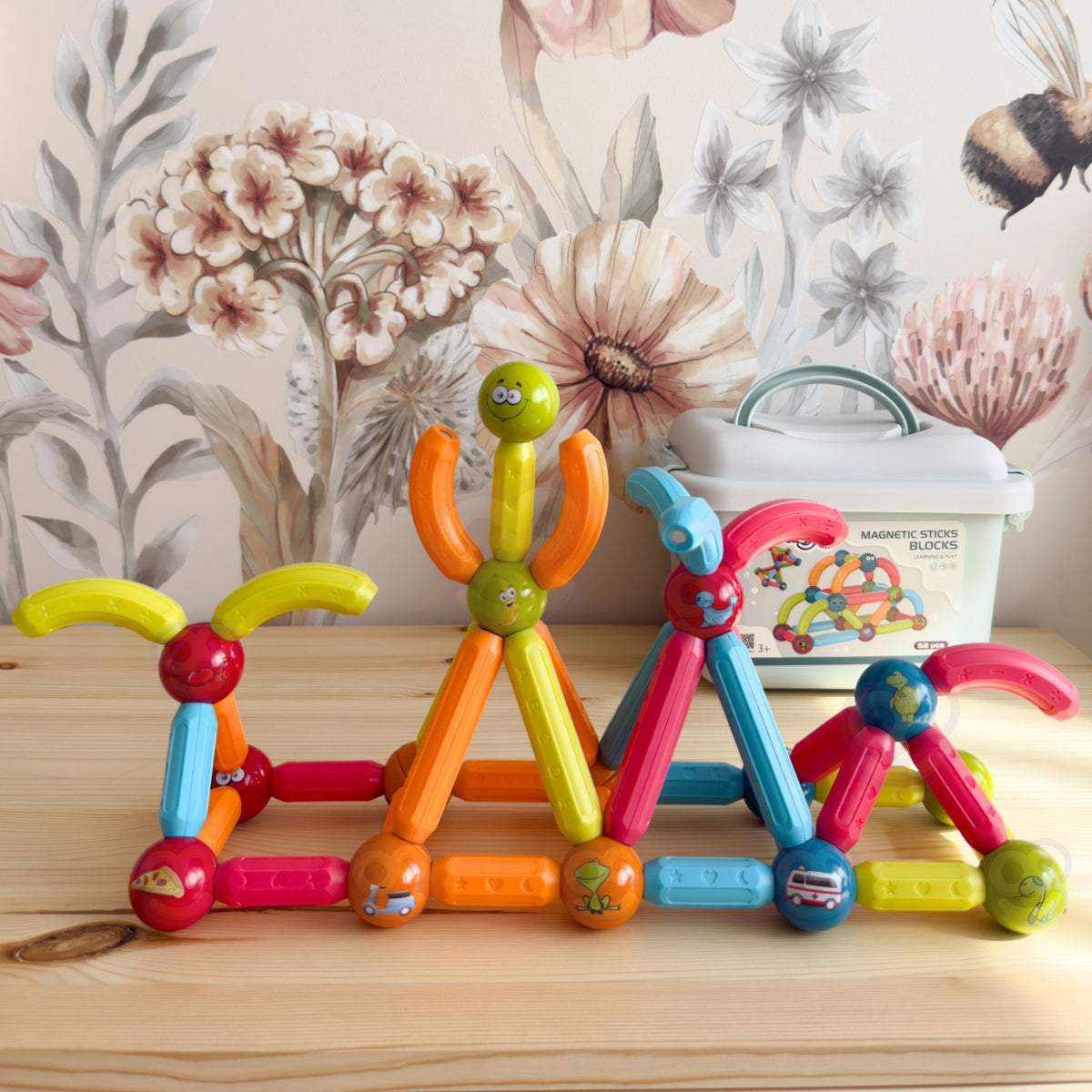Woopie Magnetische Lernbausteine 52 Stk.