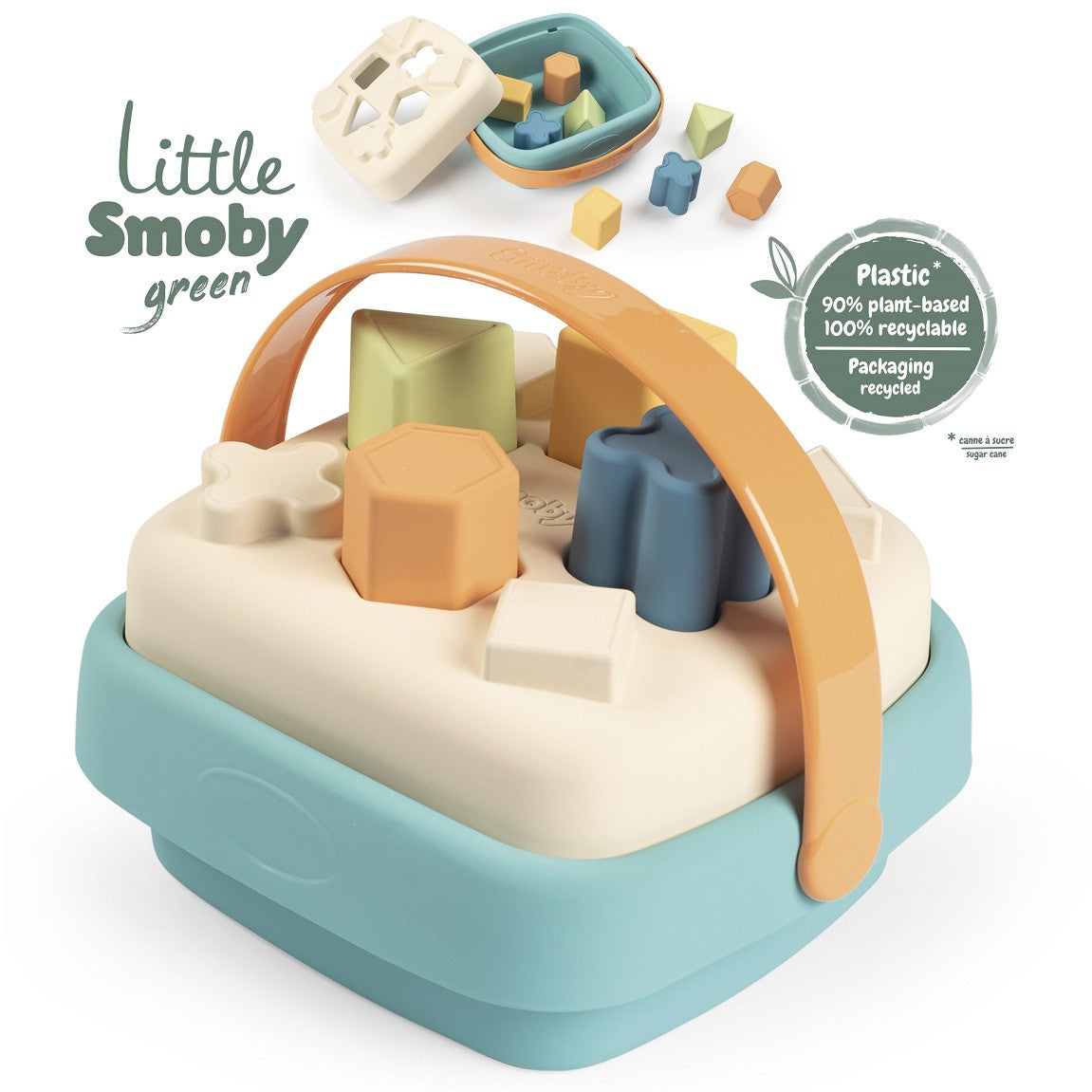 Smoby Little Green Sorter na cesta de bioplástico