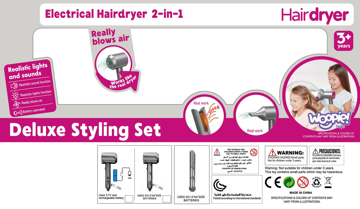 Woopie Kleine Kappersset Föhn Stijltang Accessoires