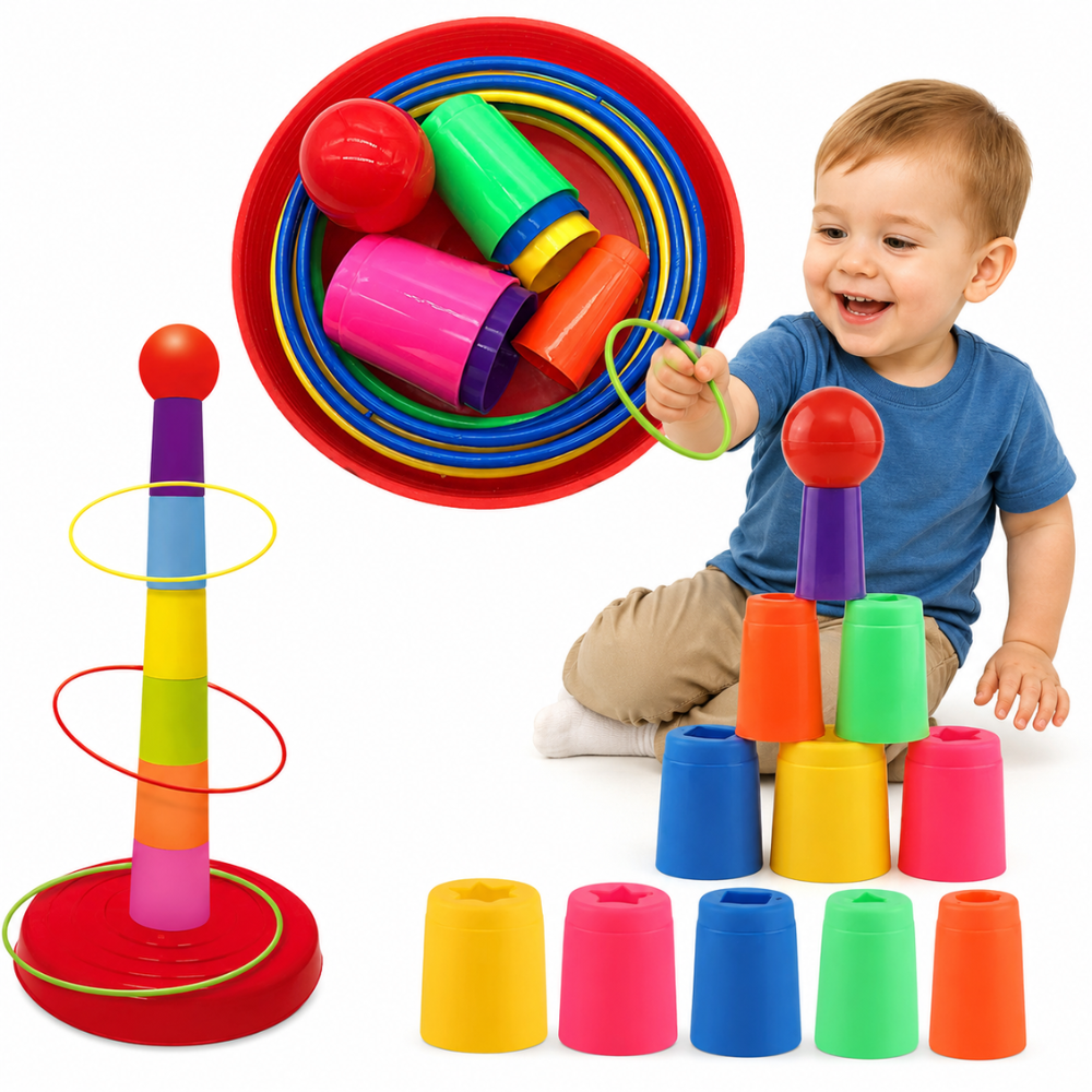 Woopie Skill Game Throwing Ringo Hoops At The Target