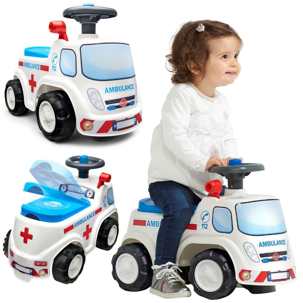 Falk Ride-on Ambulance Car With Horn From 1 Year
