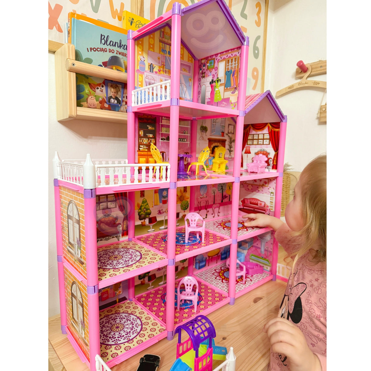 Woopie Mega Villa Puppenhaus Lovely House 194 Teile.