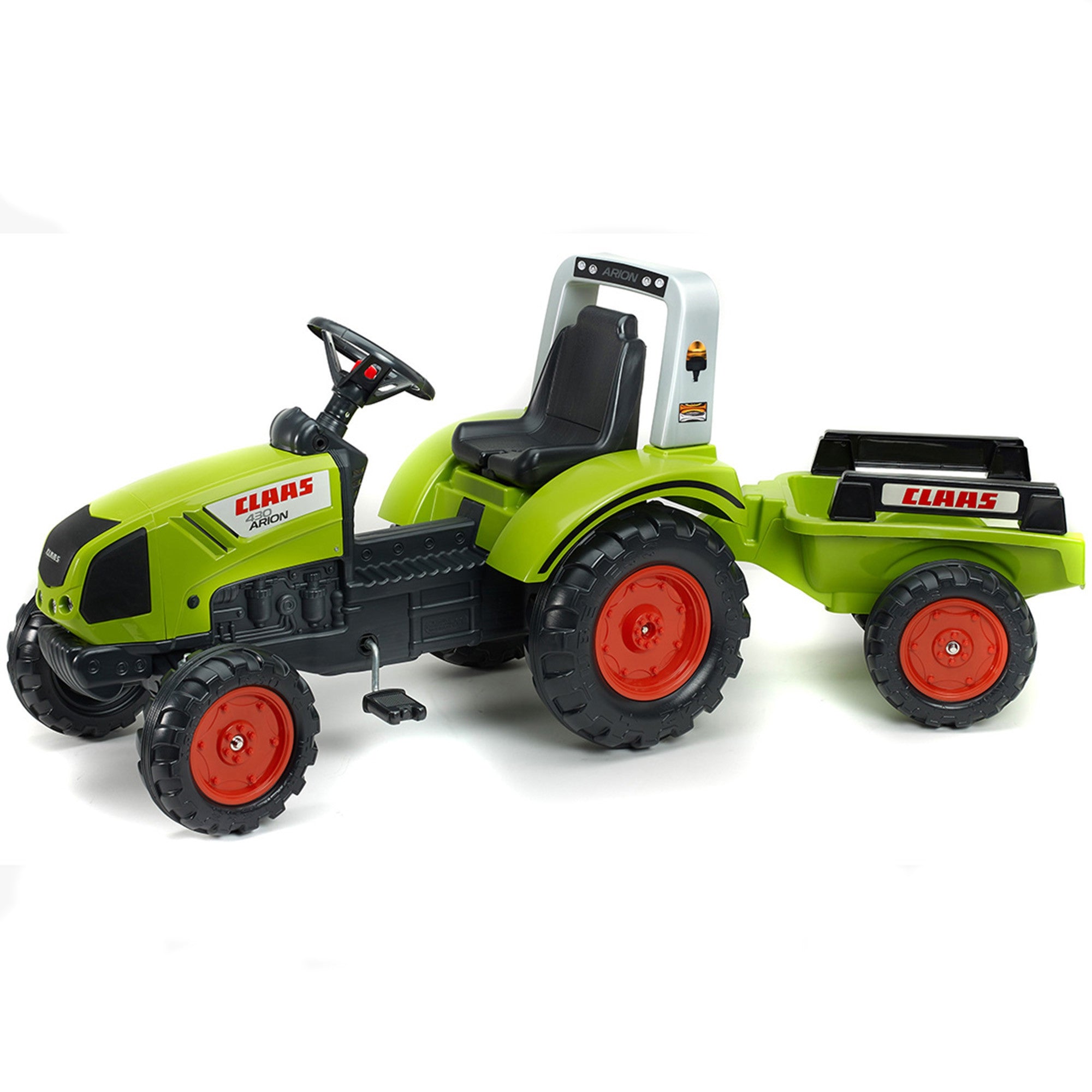 Tractor cu pedale Falk Claas Cu Remorcă Tractor Mare Jucărie 3+