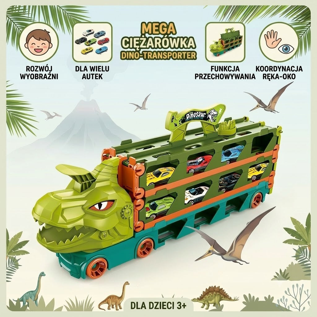 Woopie Toy Truck Dinosaur Track 2,1 m autókhoz