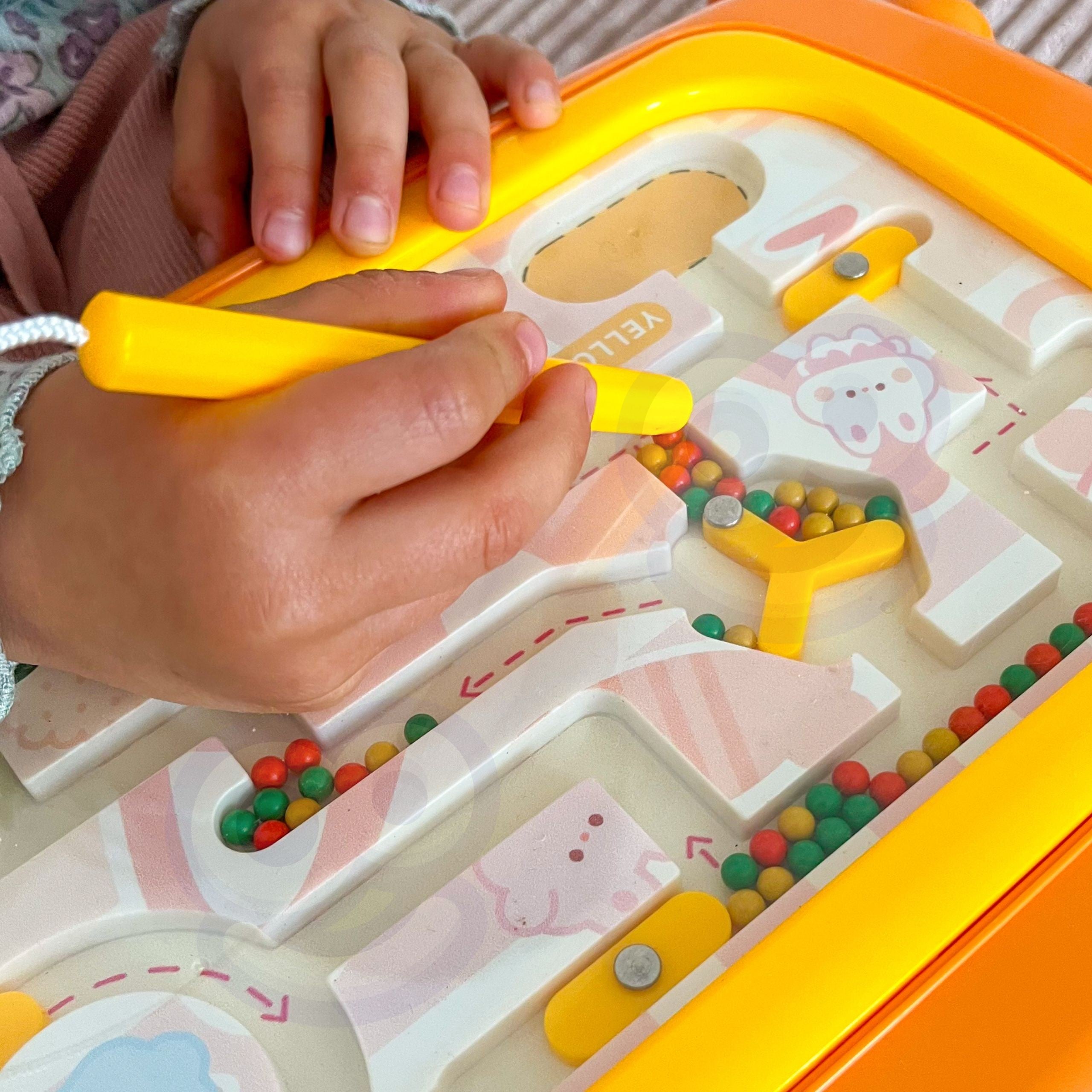 Woopie Montessori Magneetbord Crab Maze Oranje