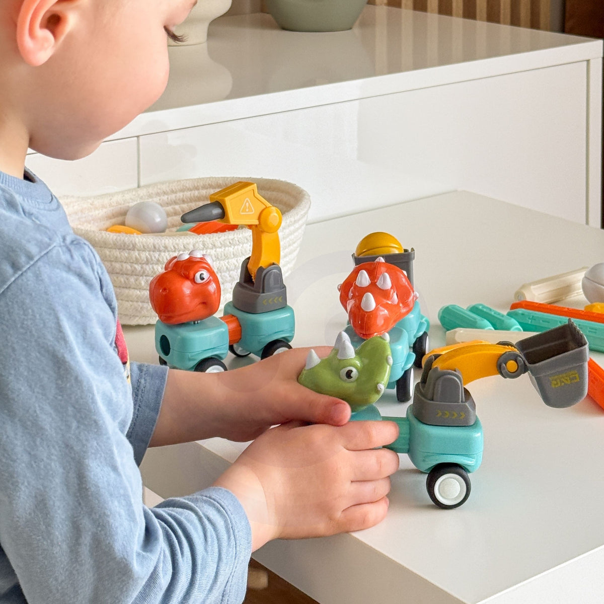 Woopie Magnetiska byggstenar Dinosaurier 84 st.