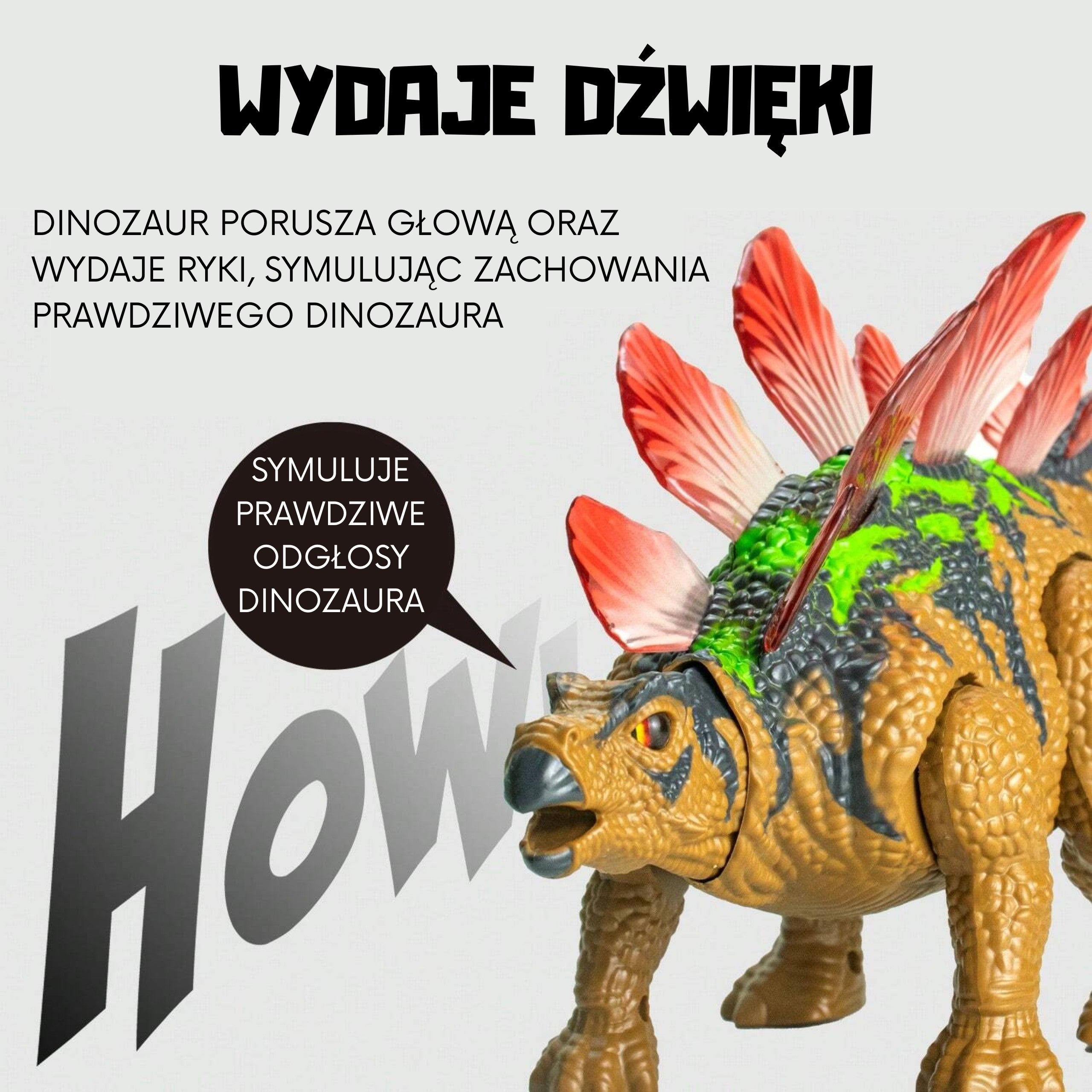Woopie Diaľkovo ovládaný Rc Dinosaur Robot Stegosaurus