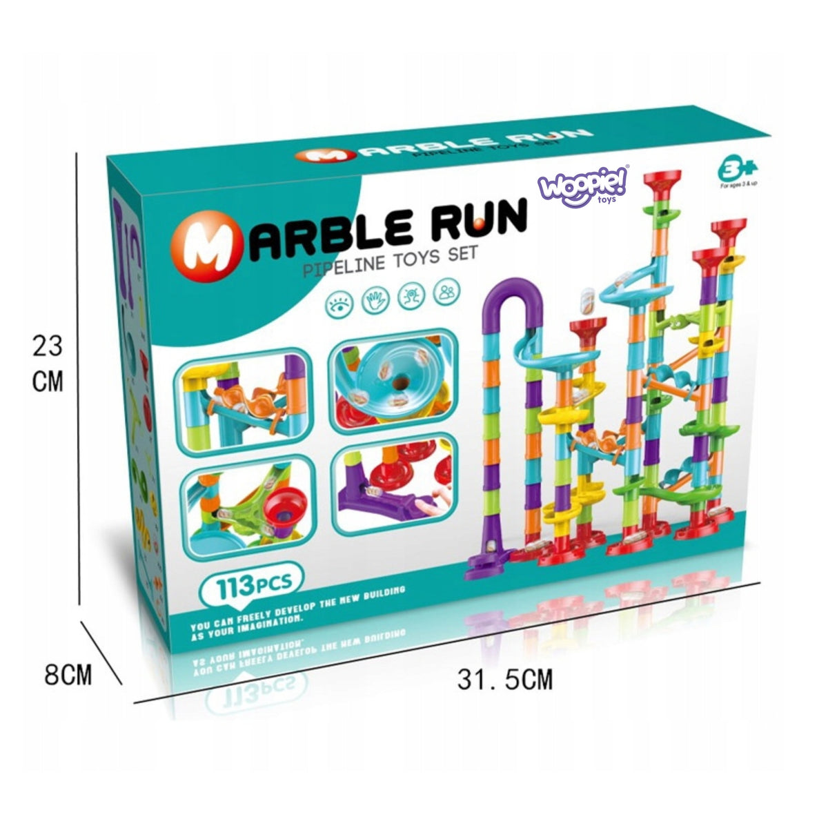 Woopie Ball Track Spiral Set 113 Pcs.