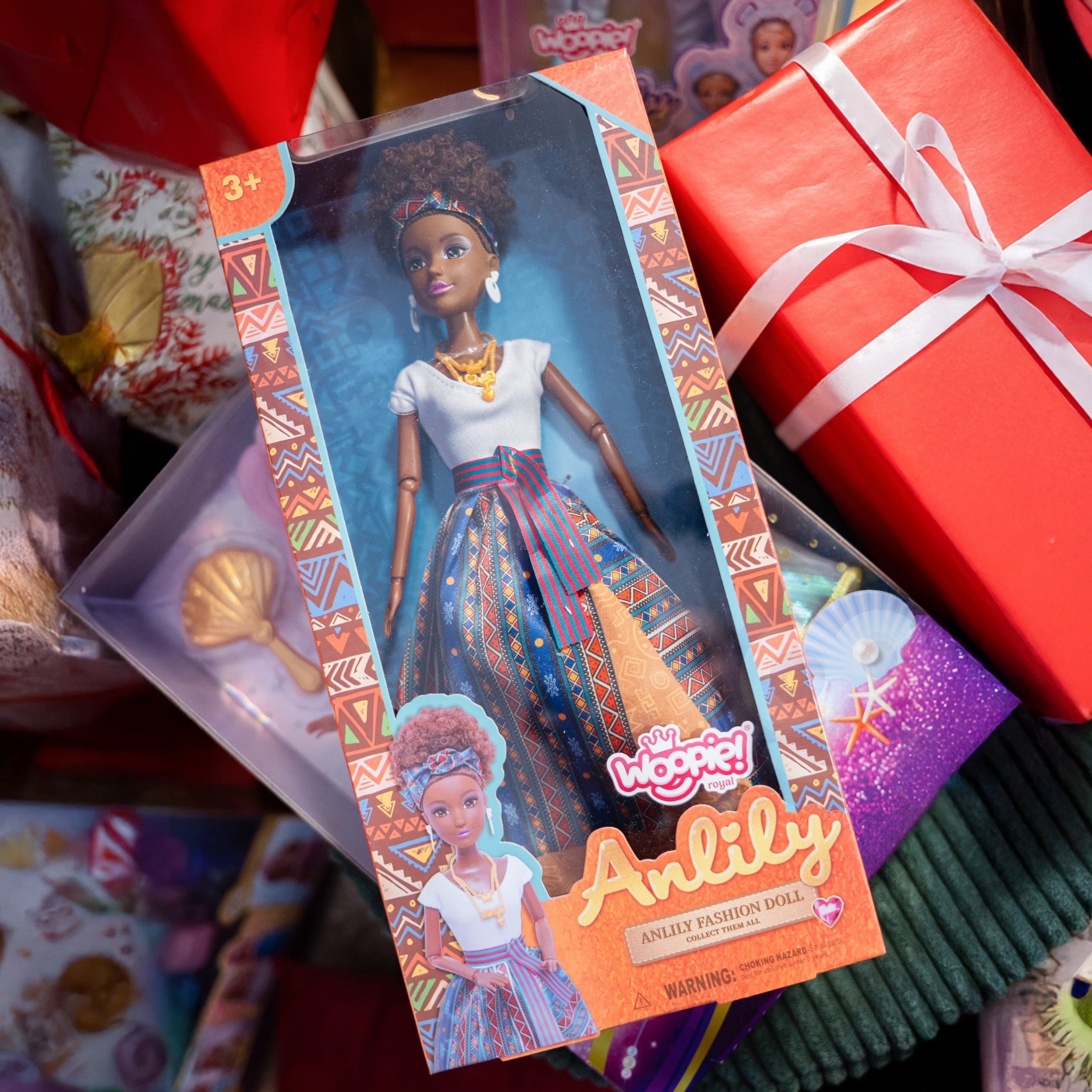 Woopie Royal Lili Mulatto Doll In An Elegant Dress