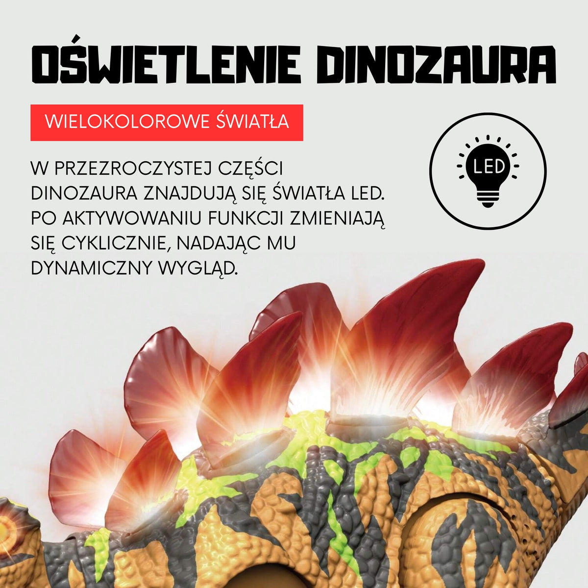 Woopie Dálkově ovládaný Rc Dinosauří Robot Stegosaurus