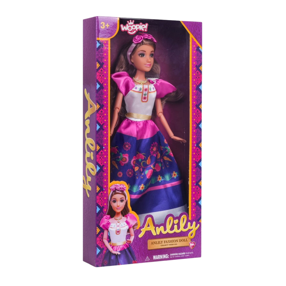 Woopie Royal Women Of The World Dolls Lily vestido floral tradicional mexicano