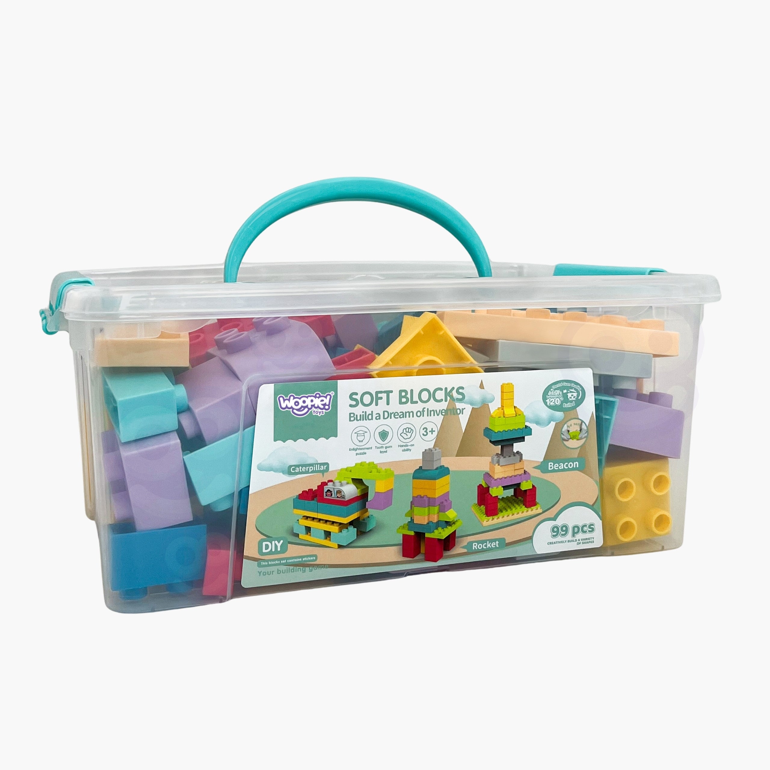 Woopie Soft Blocks Set 99 Pieces In A Box