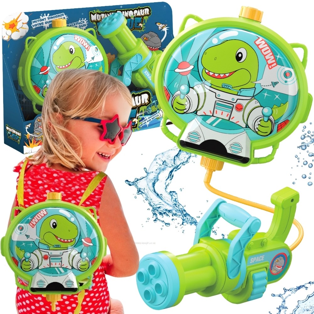 Воден пистолет Woopie с раница Dino
