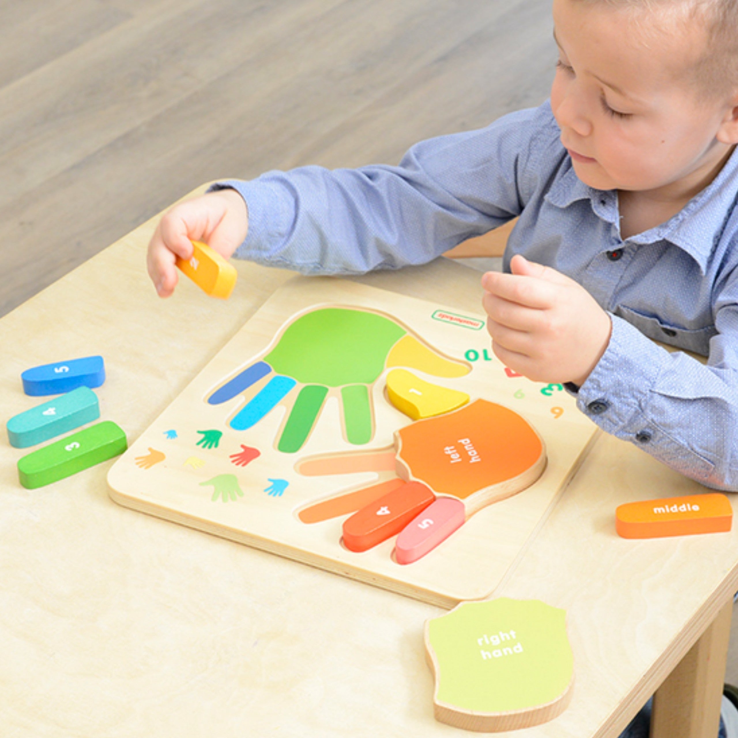 Masterkidz Educational Wooden Finger Counting Board
