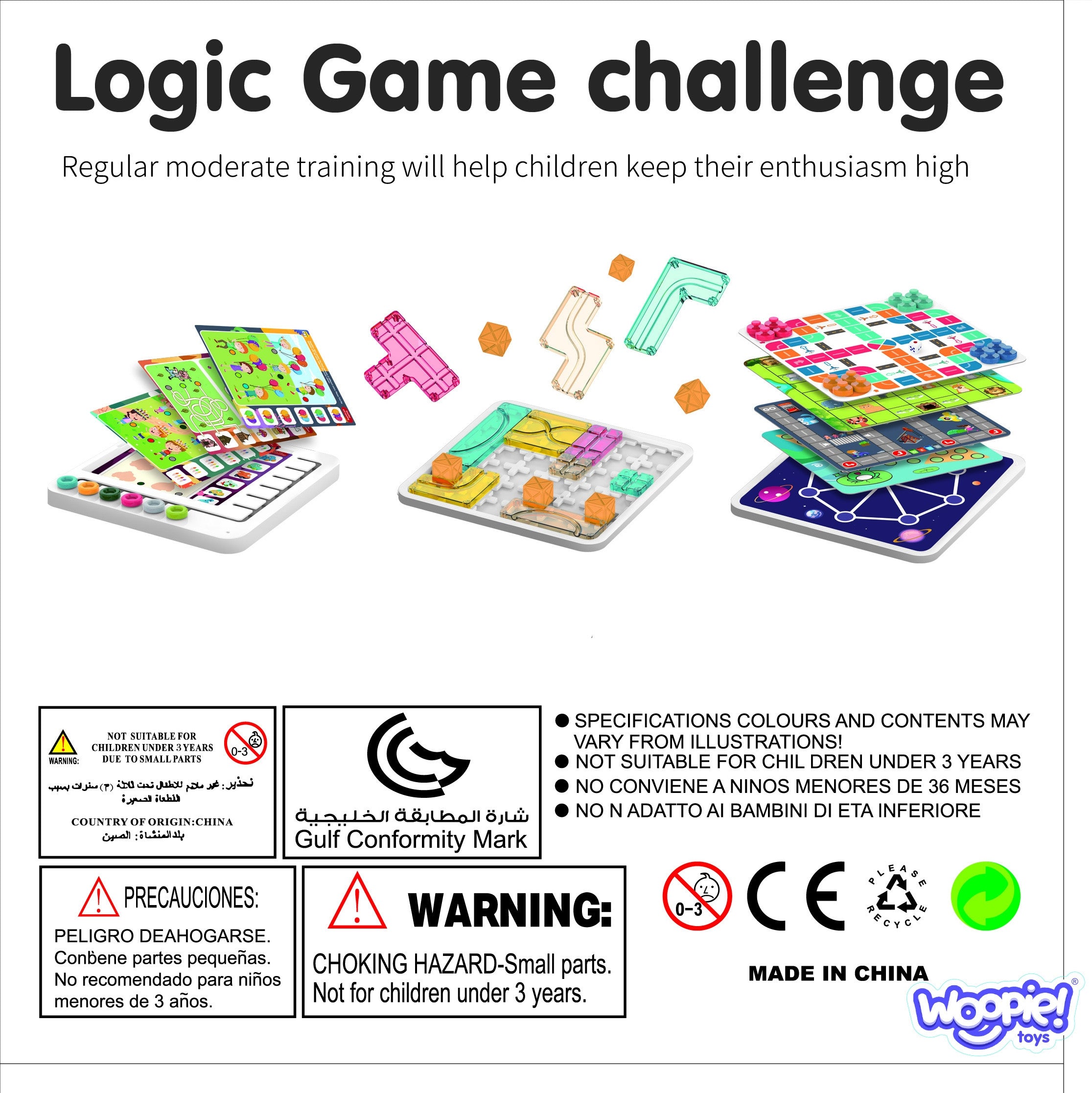 Woopie 10-in-1 Logic Board Game Set