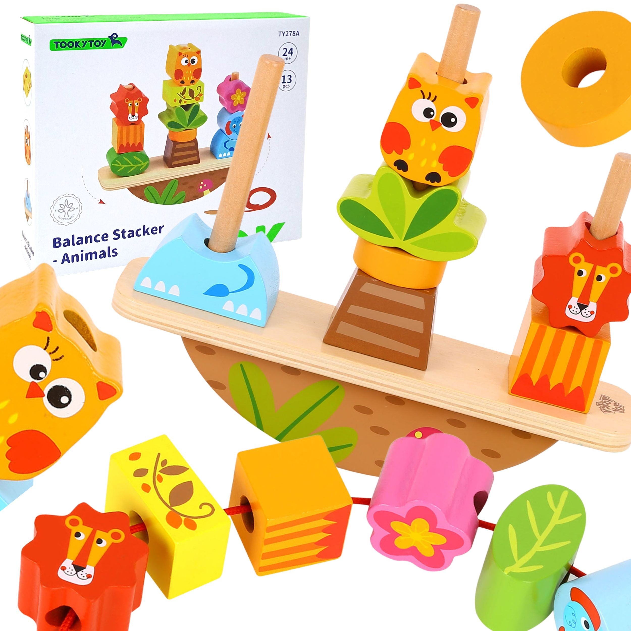 Puzzle de echilibrare a animalelor de jucărie Tooky