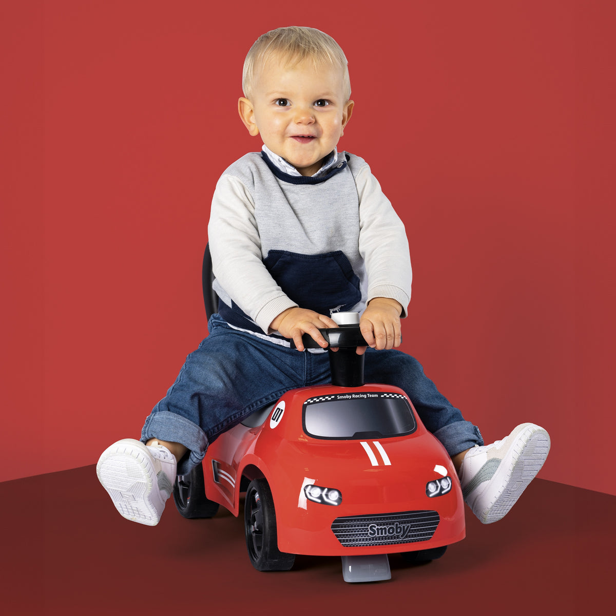 Porteur Smoby Rouge Avec Corne