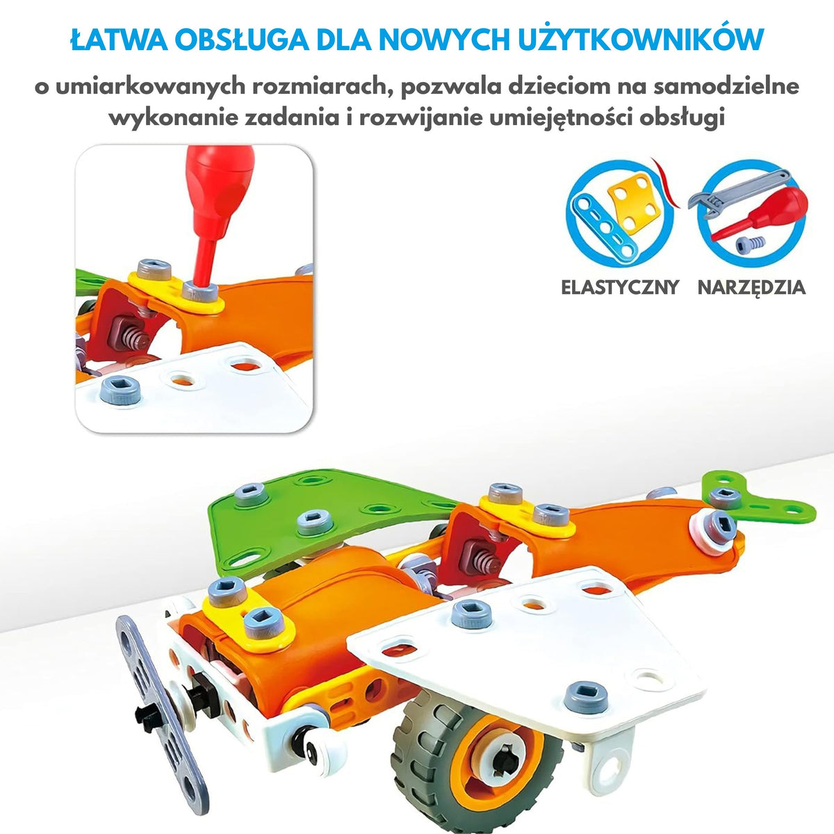 Woopie Construction Bricks Set Stem Vehicles 163 бр.