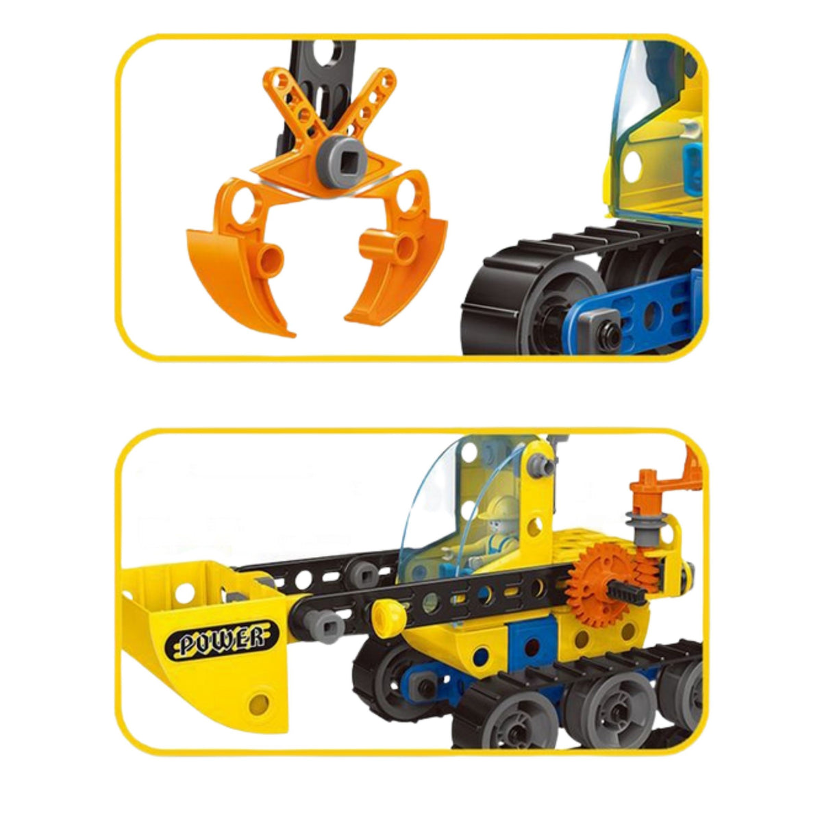 Woopie Building Blocks bauen Baufahrzeuge und 8 Dampfmodelle