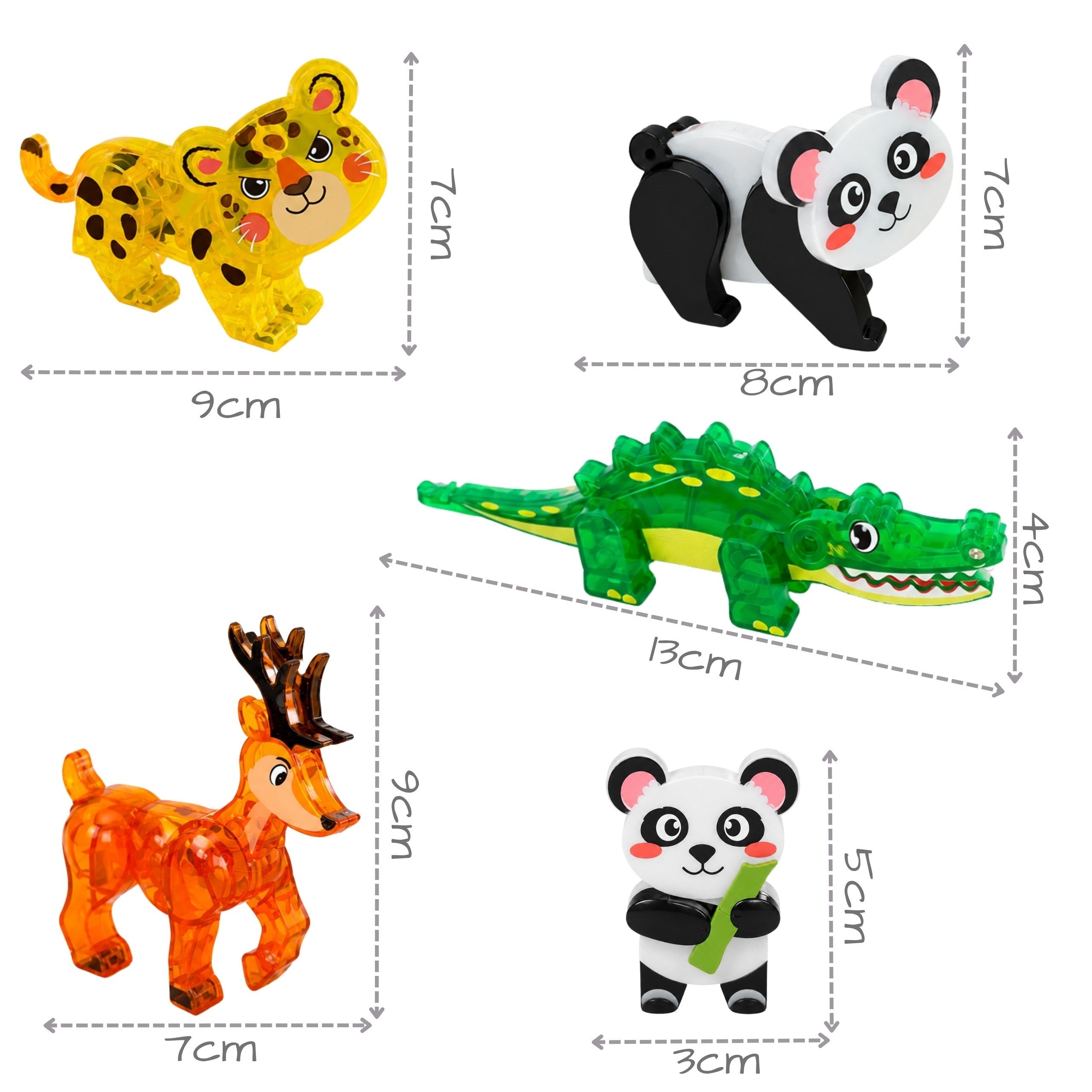 Bloic Foirgníochta Maighnéadacha Woopie 3d Set Oideachais Ainmhithe Uathúla 45pcs.