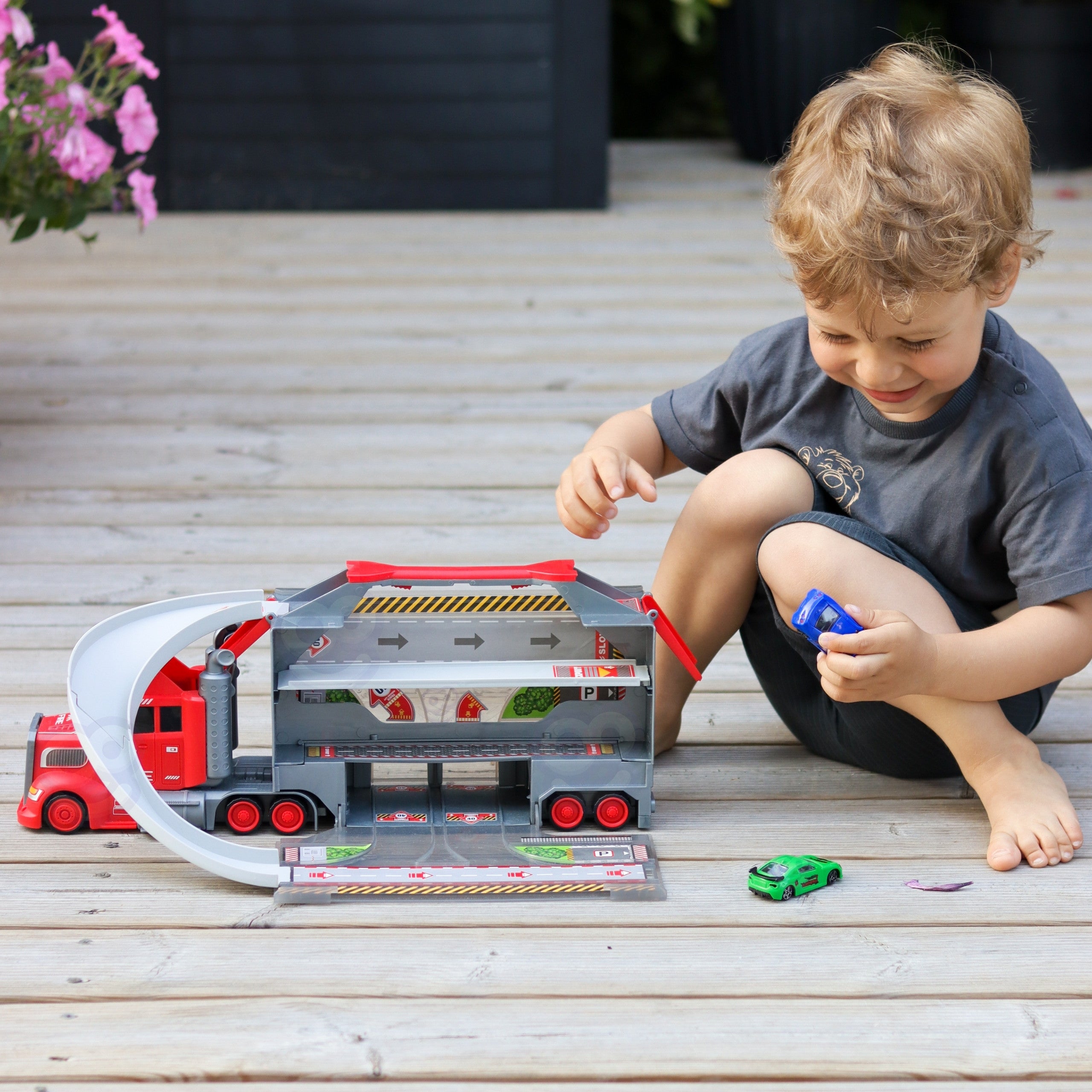 Woopie Truck Tow Truck Garage Комплект състезателна писта