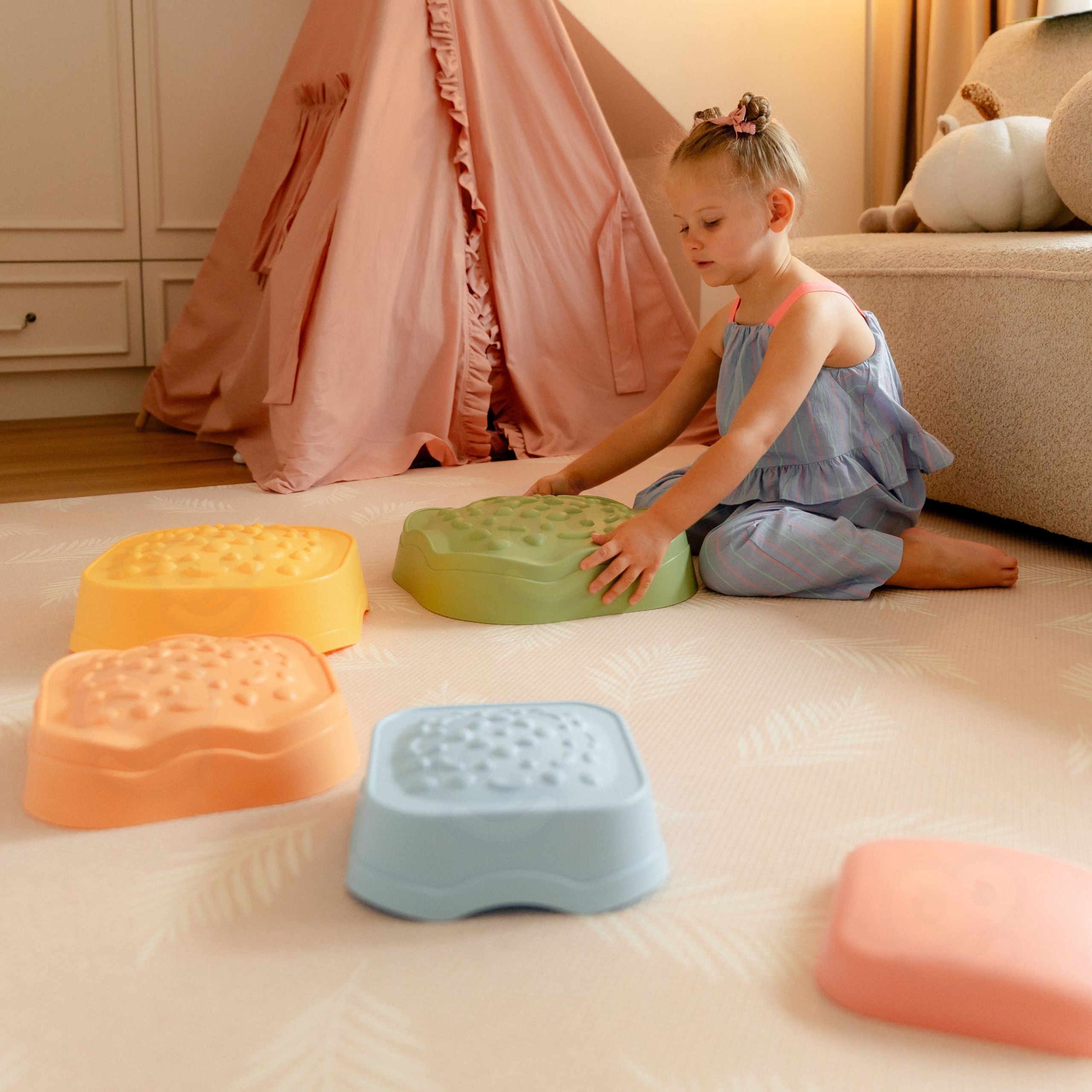 Piedras de equilibrio sensorial Woopie 5 uds.