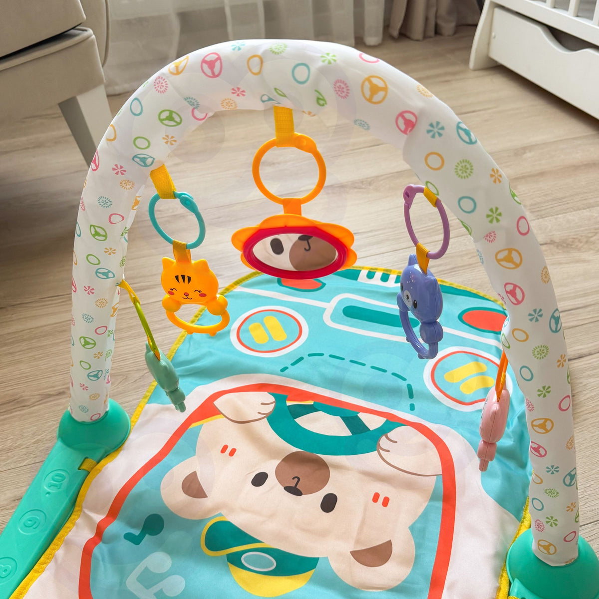 Woopie Baby Interactive Play Mat Le Pianó 10 bPíosa Fuaimeanna