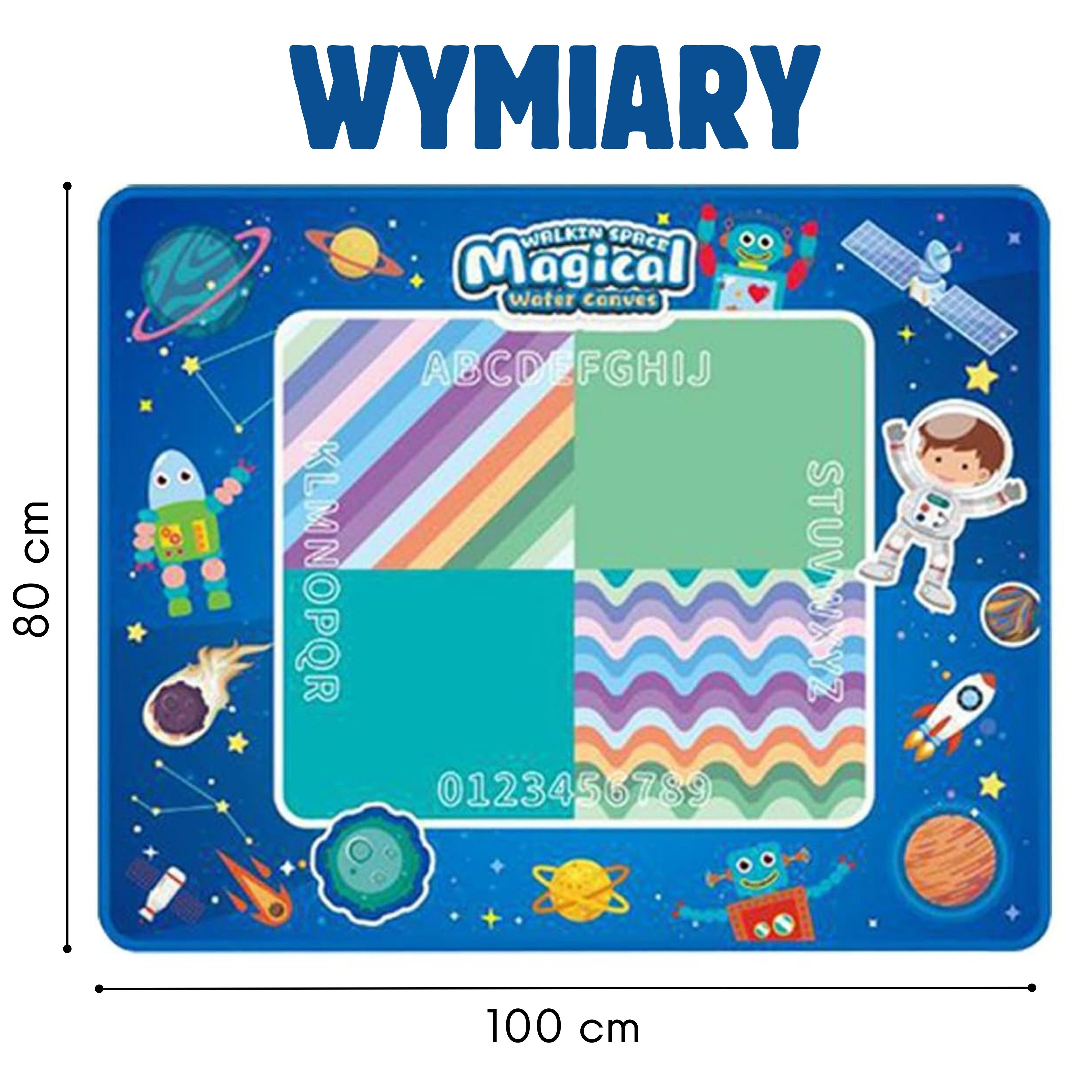 Woopie Подложка за водно рисуване Xxl 100x80cm Cosmos Blue