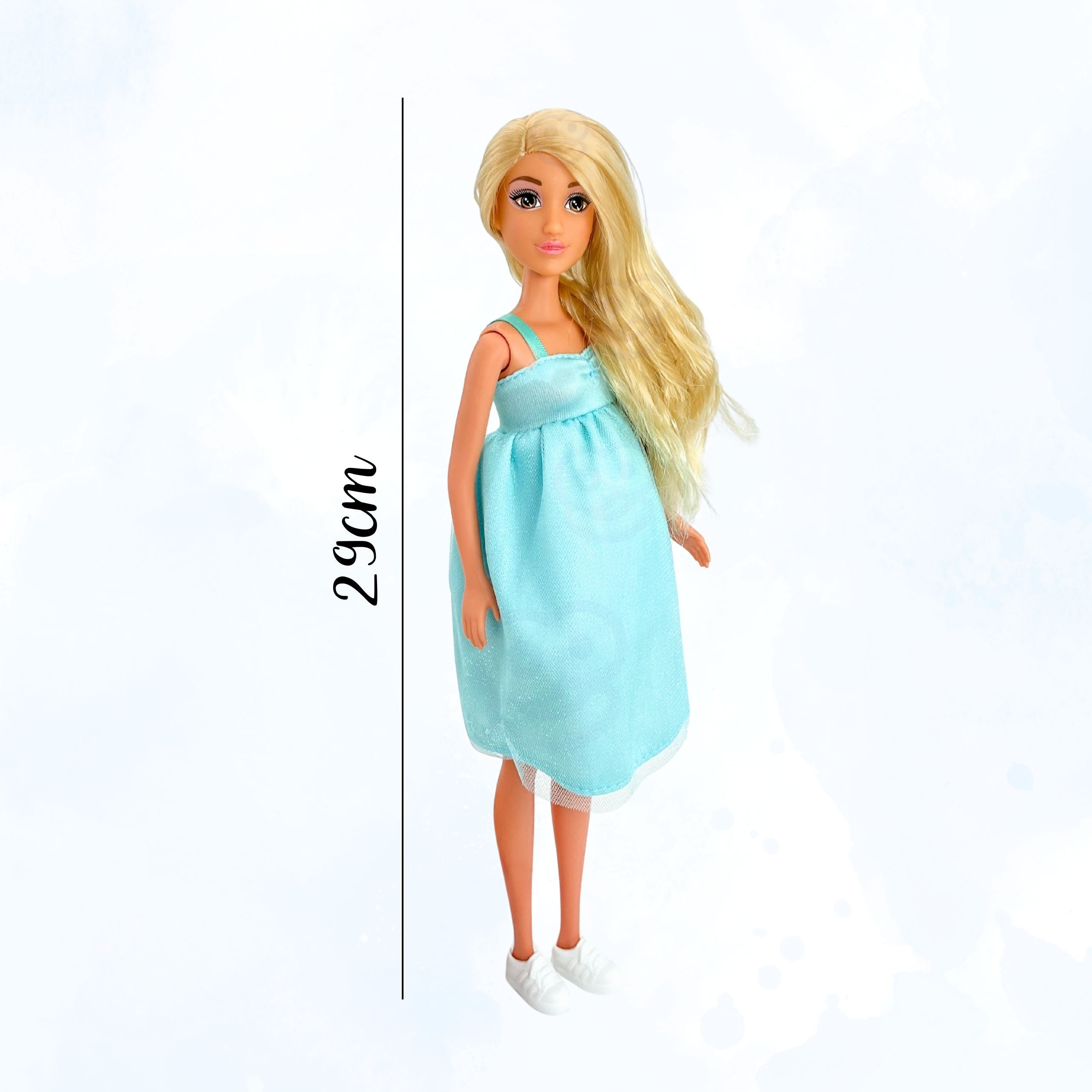 Woopie Royal Lily кукла с бременно коремче Бебешка синя рокля