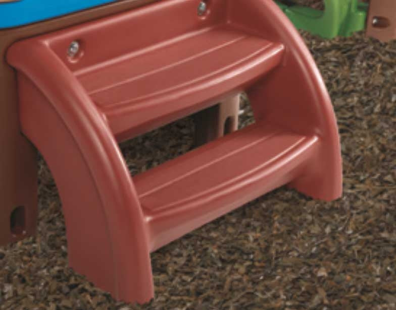 Step2 Spielplatzbrücke mit Tunnelrutsche