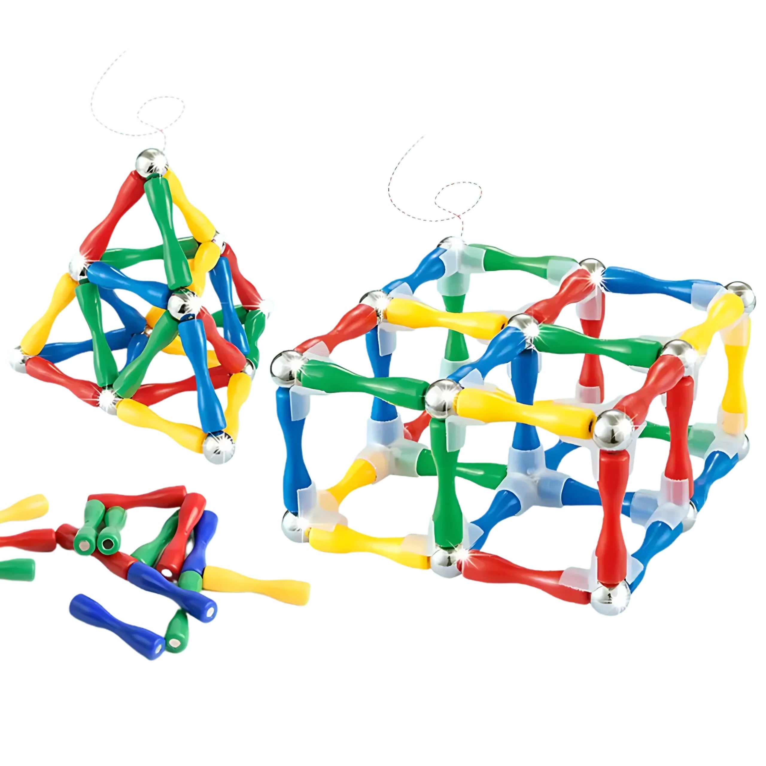 Bloic Tógála Maighnéadacha Woopie 3d 128 Pcs Xxl