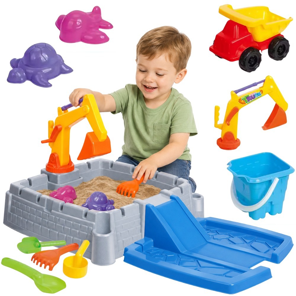 Woopie Portable Sandbox Castle заключващ се + 9 Acc.
