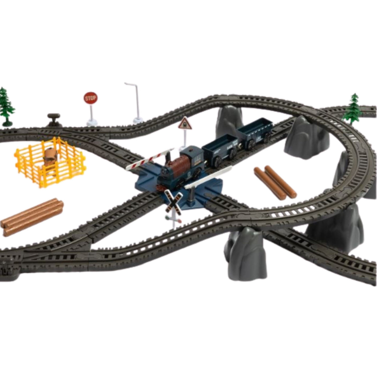 Woopie Tren Eléctrico Locomotora De Carga Vía Xxl 90 Uds.