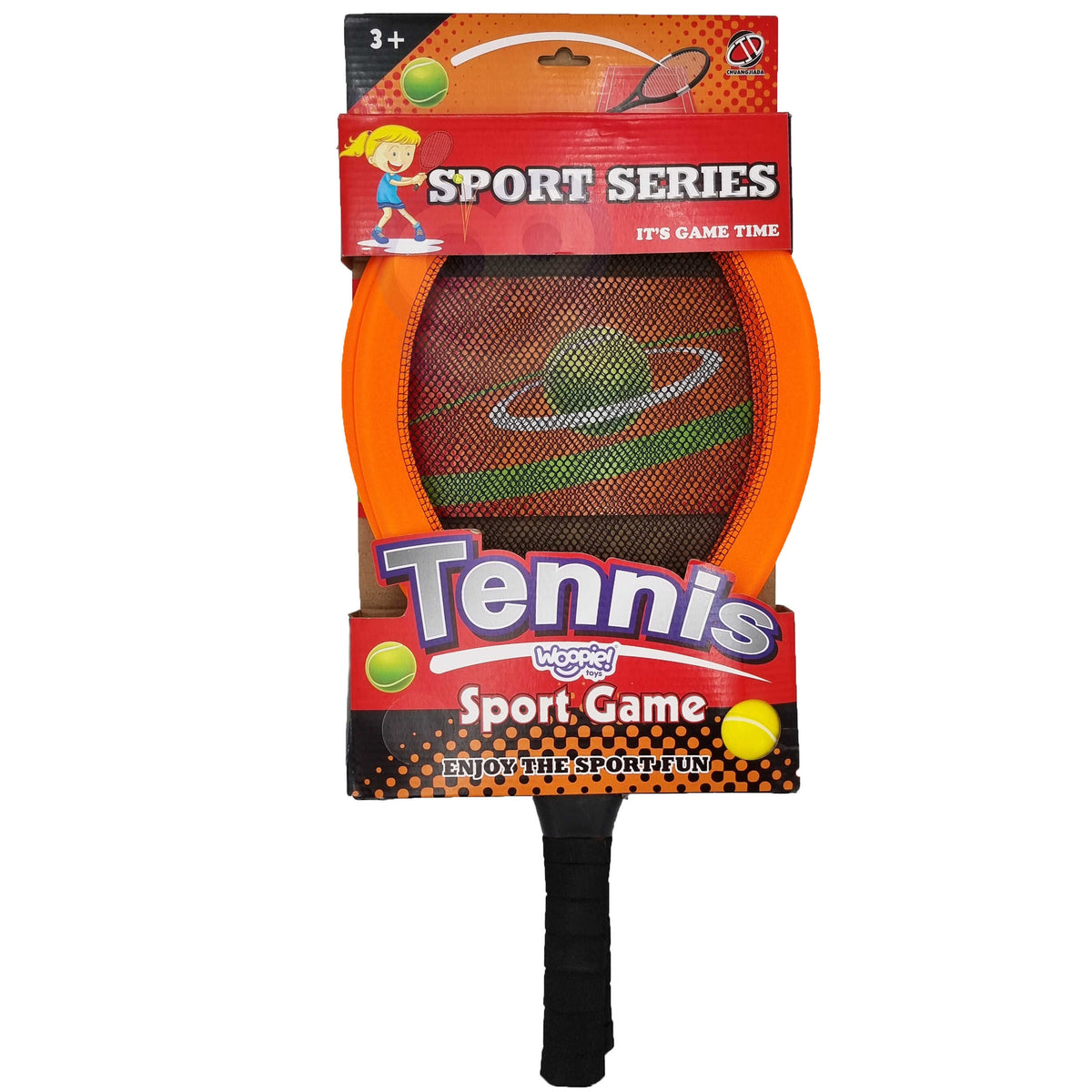 Woopie Set di racchette da tennis e badminton grandi per bambini + volano