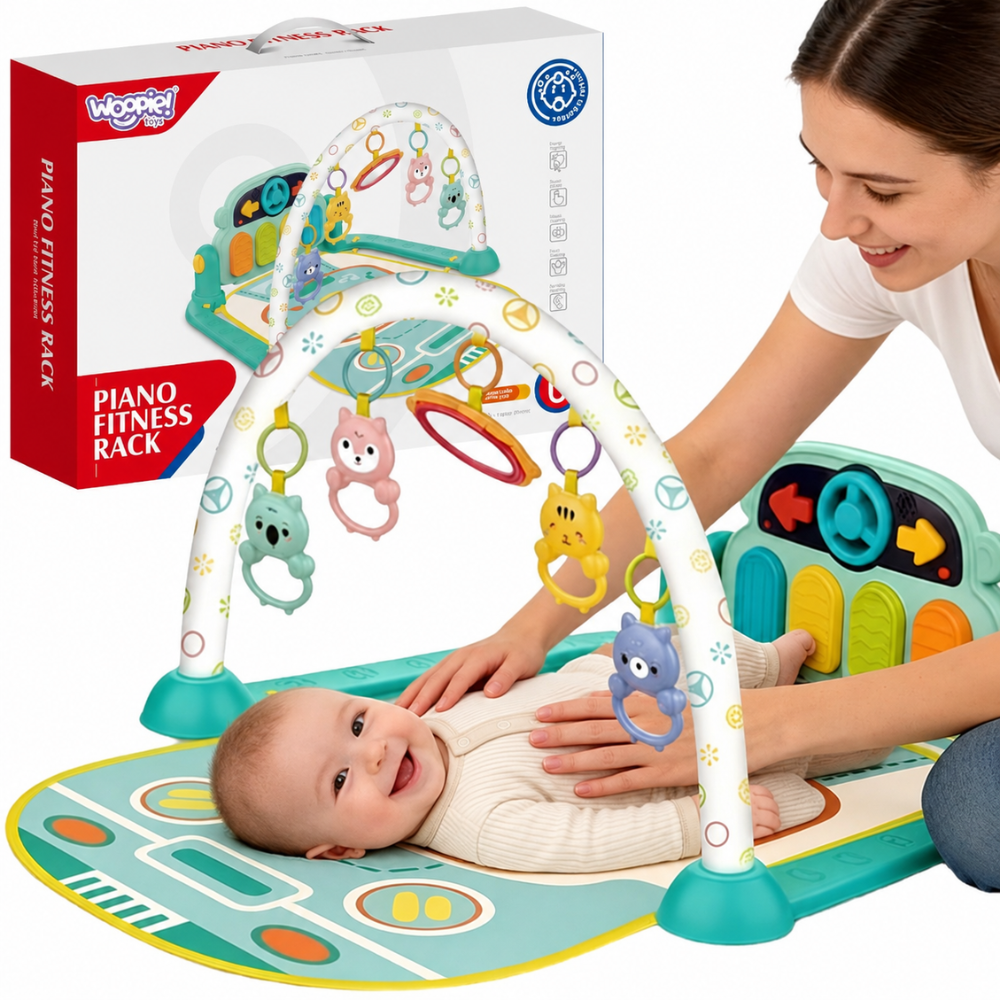 Woopie Baby Interactive Play Mat With Piano 10 Pieces Sounds