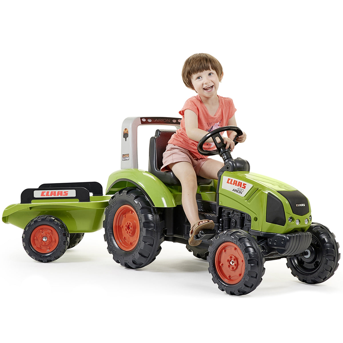 Falk Claas Šliapací traktor s prívesom Veľký traktor Toy 3+
