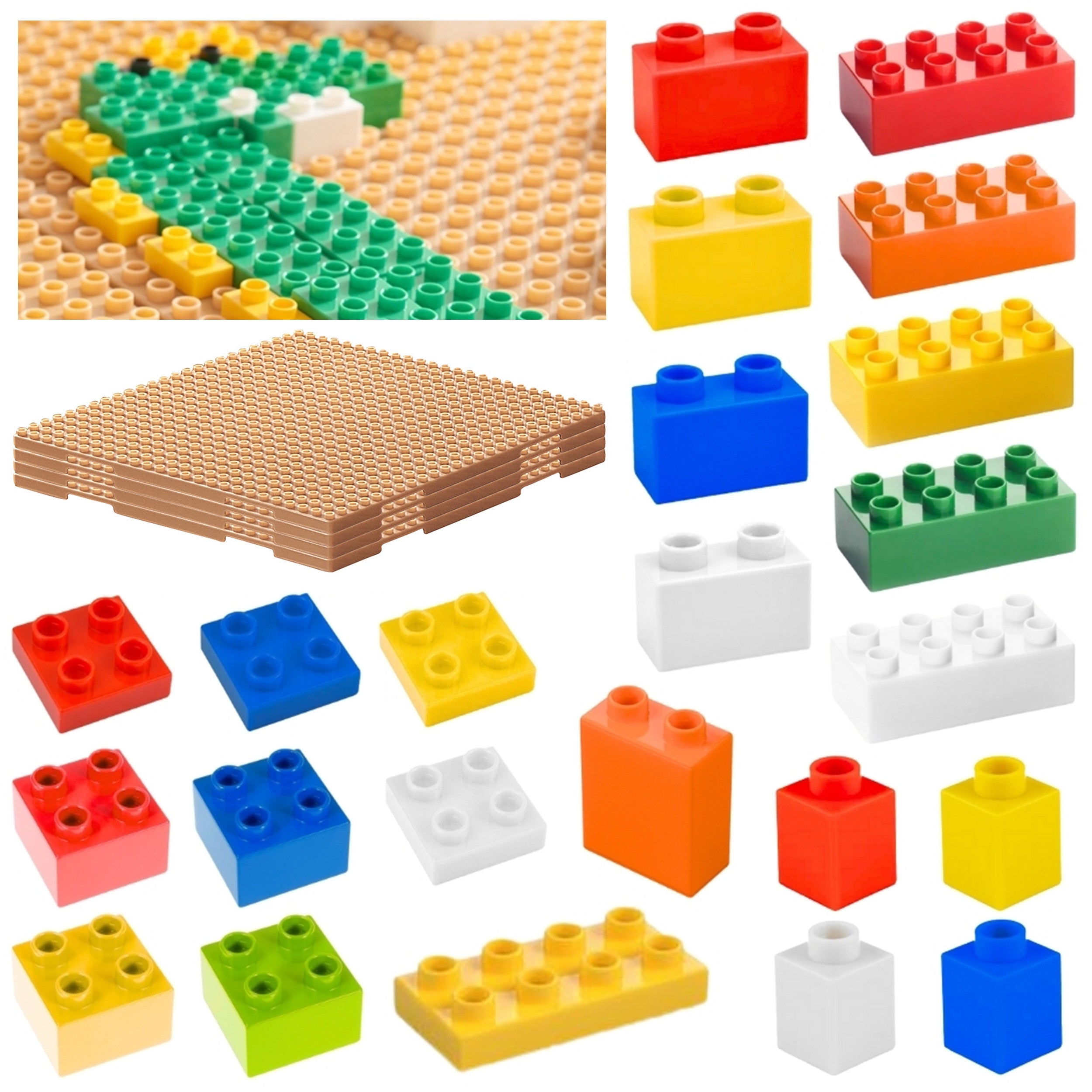Masterkidz Stembouwsteenset 135-delig met paneeloverlay 4-delig.