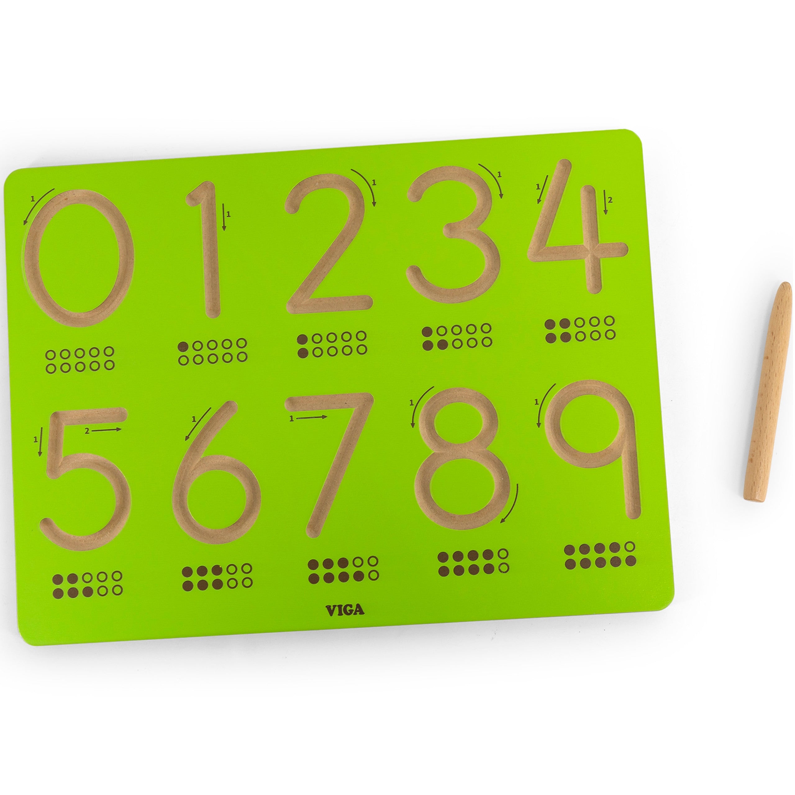 Viga Graphomotor Board Numbers Learning To Write
