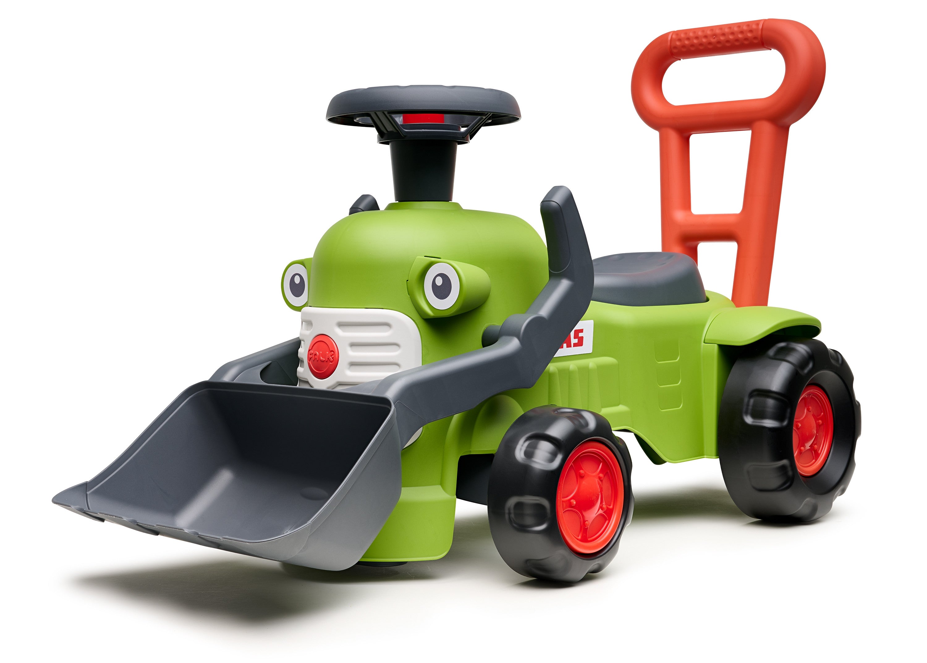 Falk zittractor met aanhanger en bak