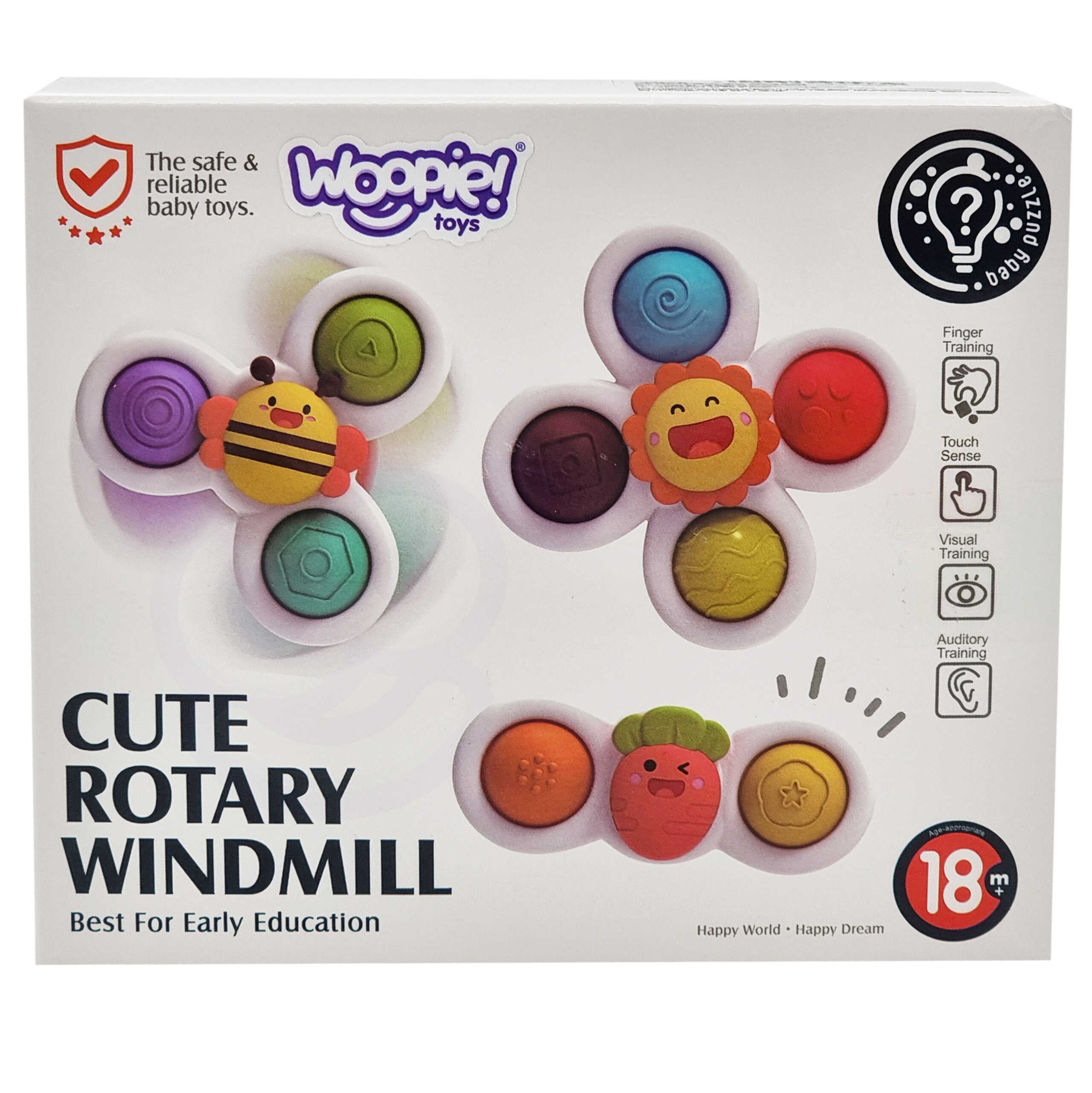 Woopie Baby Spinner 3-i-1 sensorisk pædagogisk legetøj