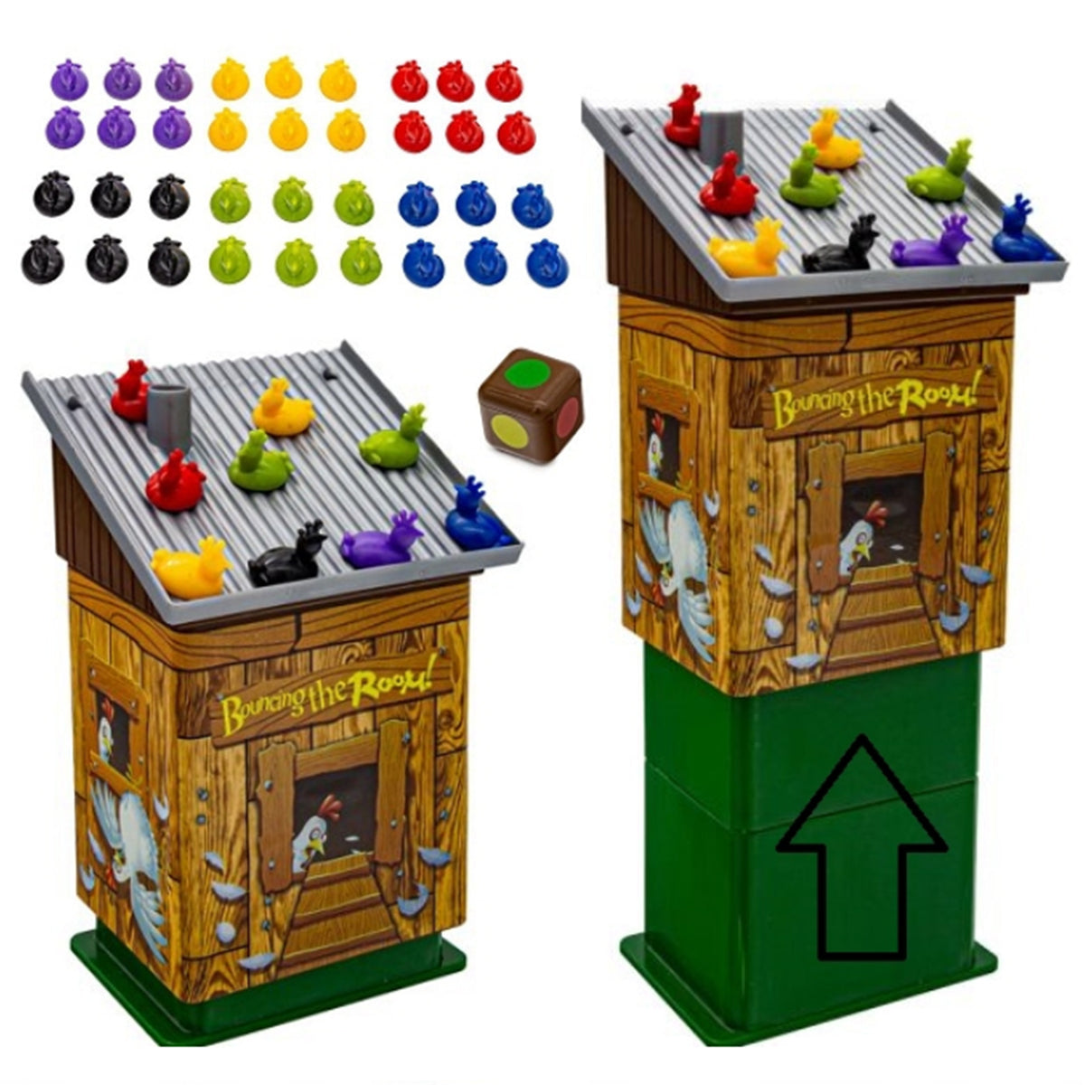 Juego arcade de gallinero explosivo Woopie