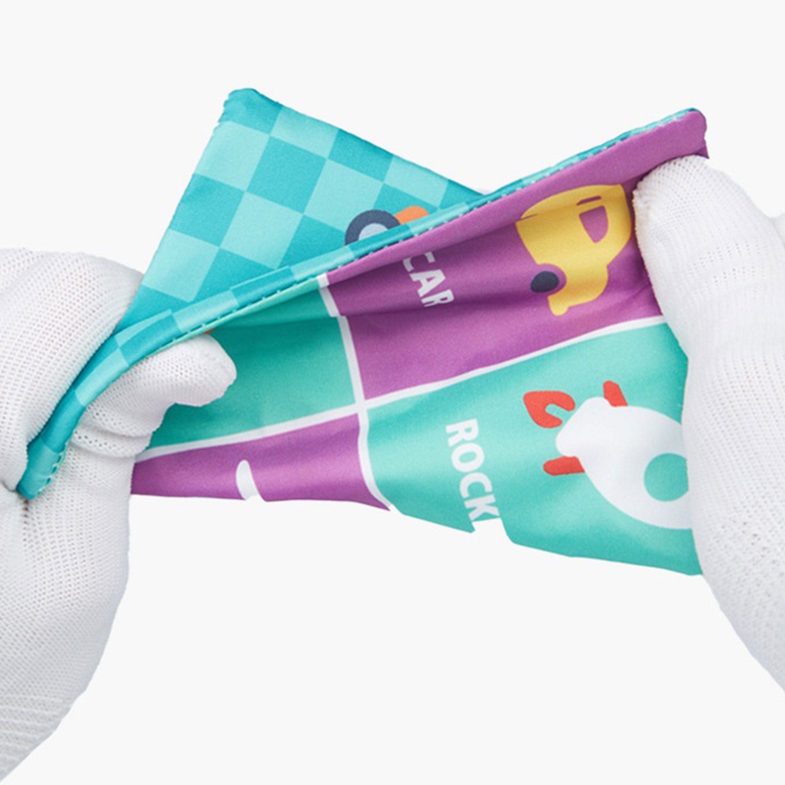 Woopie Baby Educational Sensory Toy Lady Tag Wipes Box
